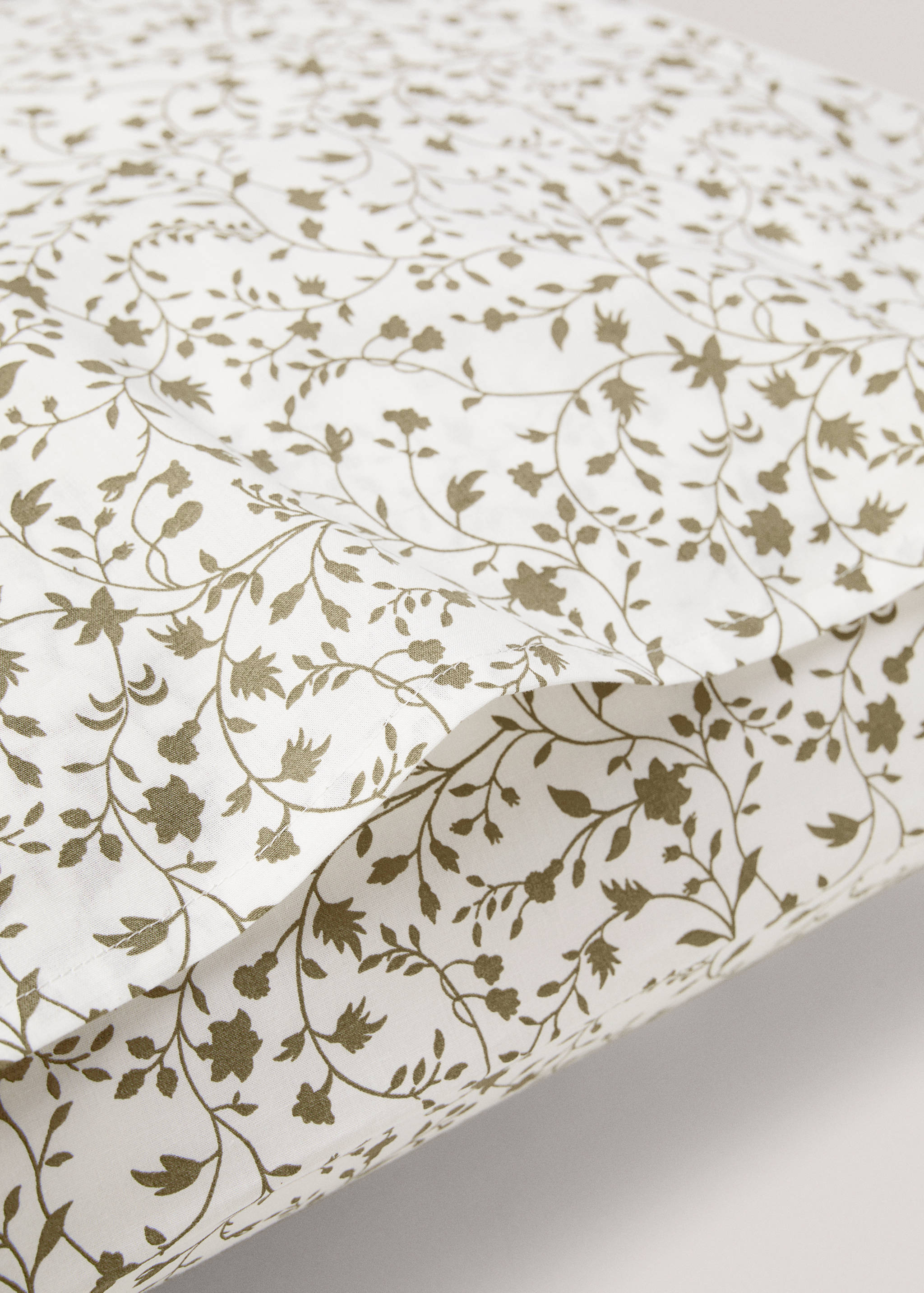 Multi-flower cotton pillowcase 60x60cm (Pack of 2) - Details of the article 2