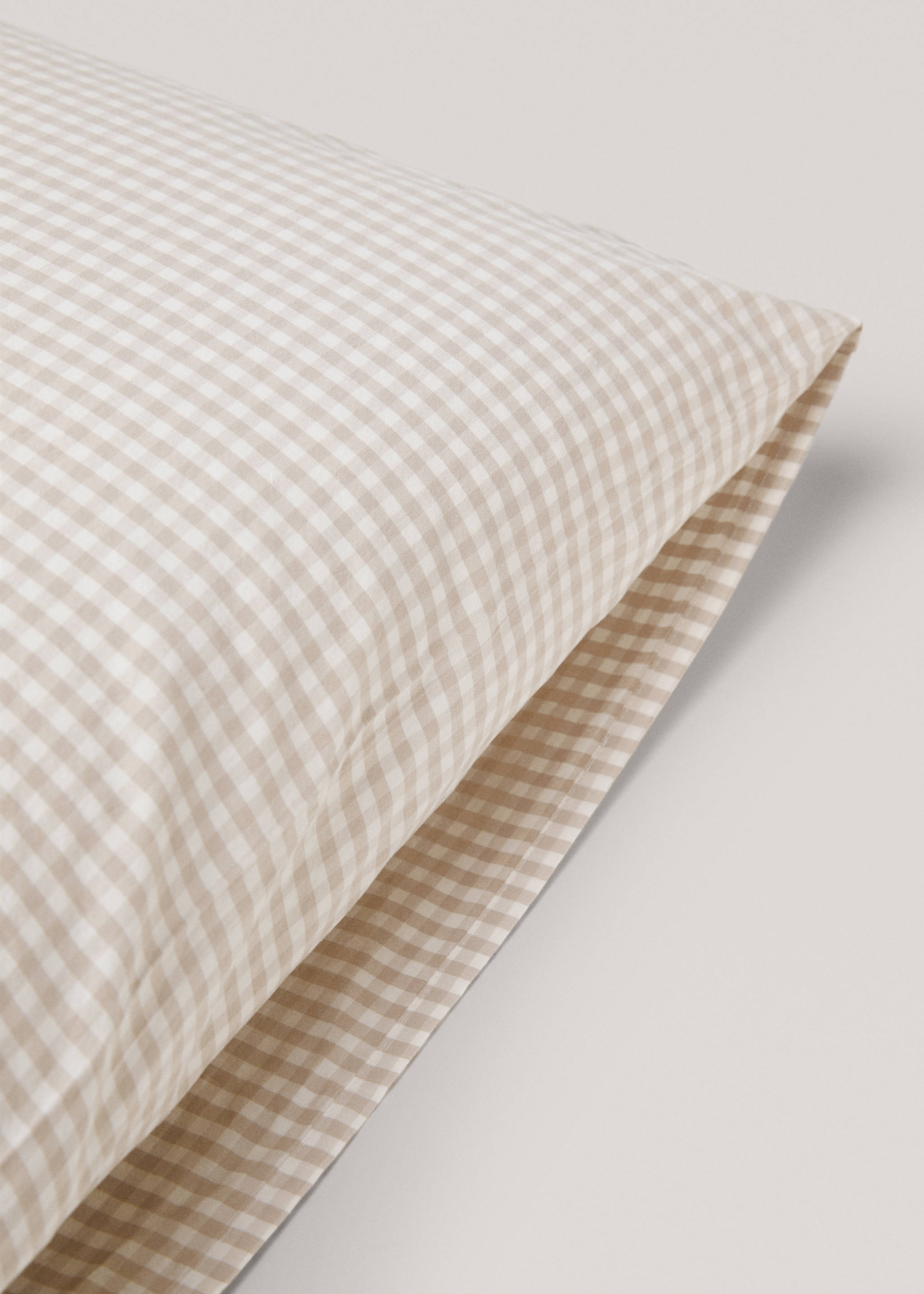 Gingham-check pillow case 60x60cm (Pack de 2) - Details of the article 1