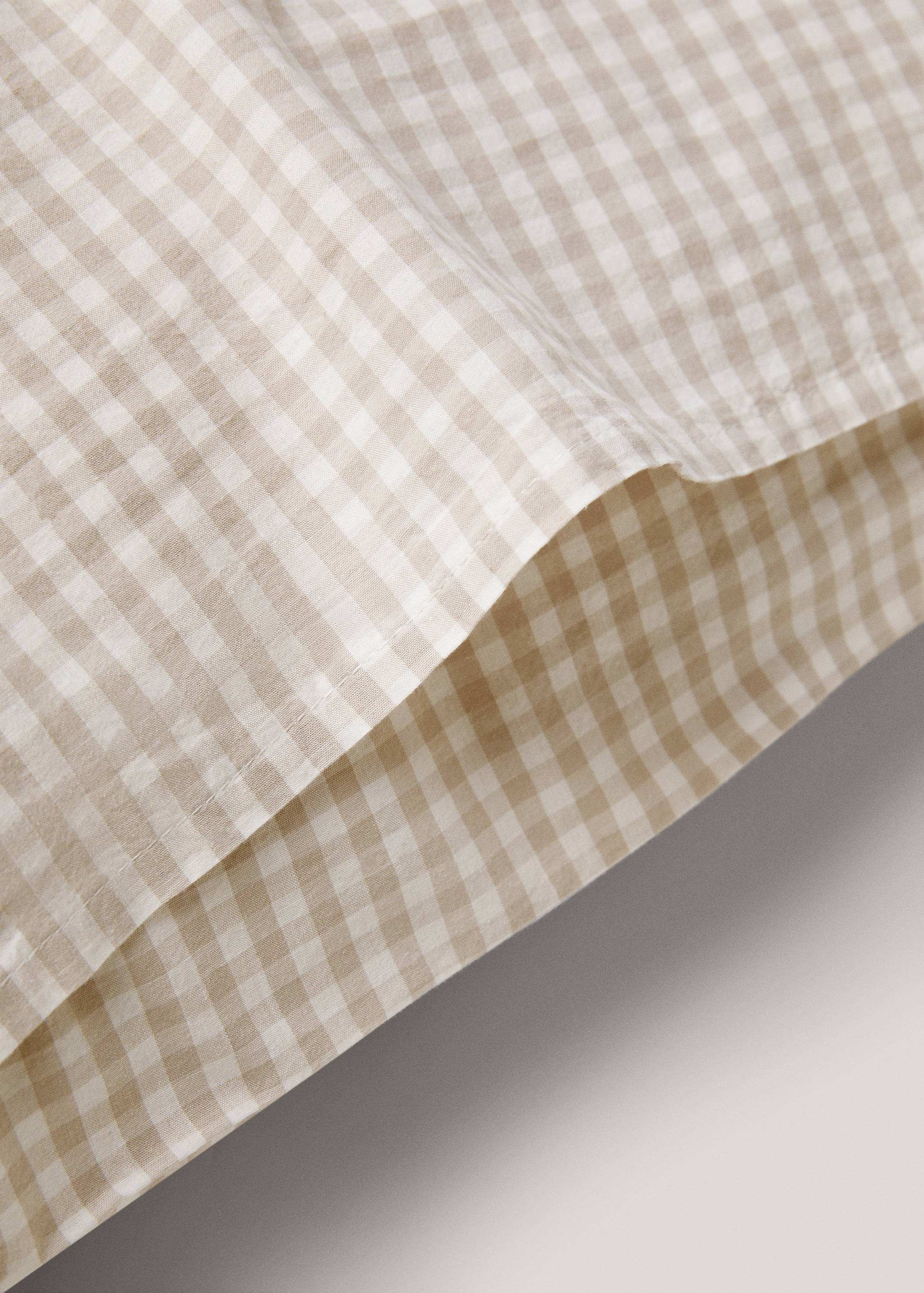 Gingham-check pillow case 60x60cm (Pack de 2) - Details of the article 2