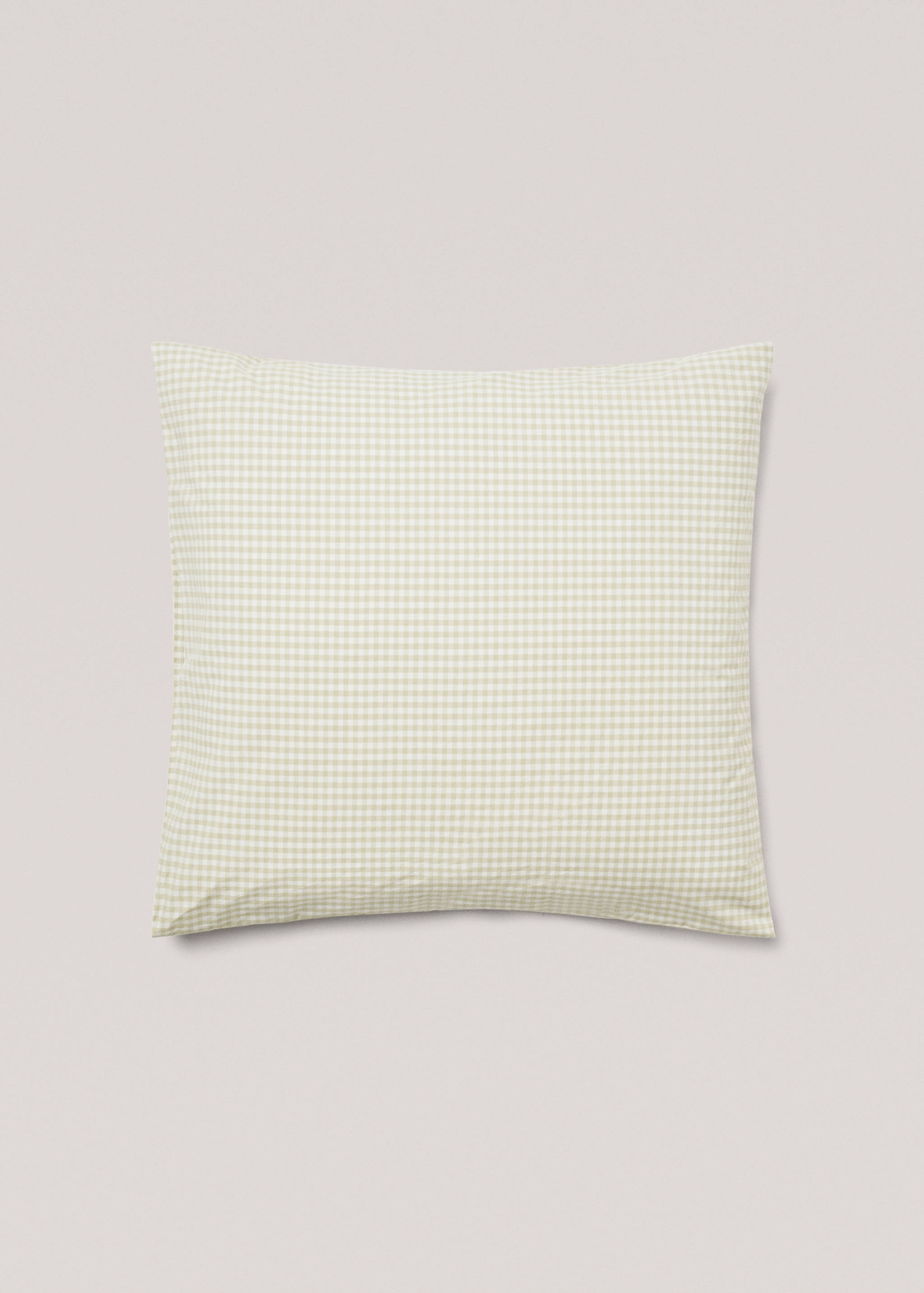 Gingham-check pillow case 60x60cm (Pack de 2) - Article without model