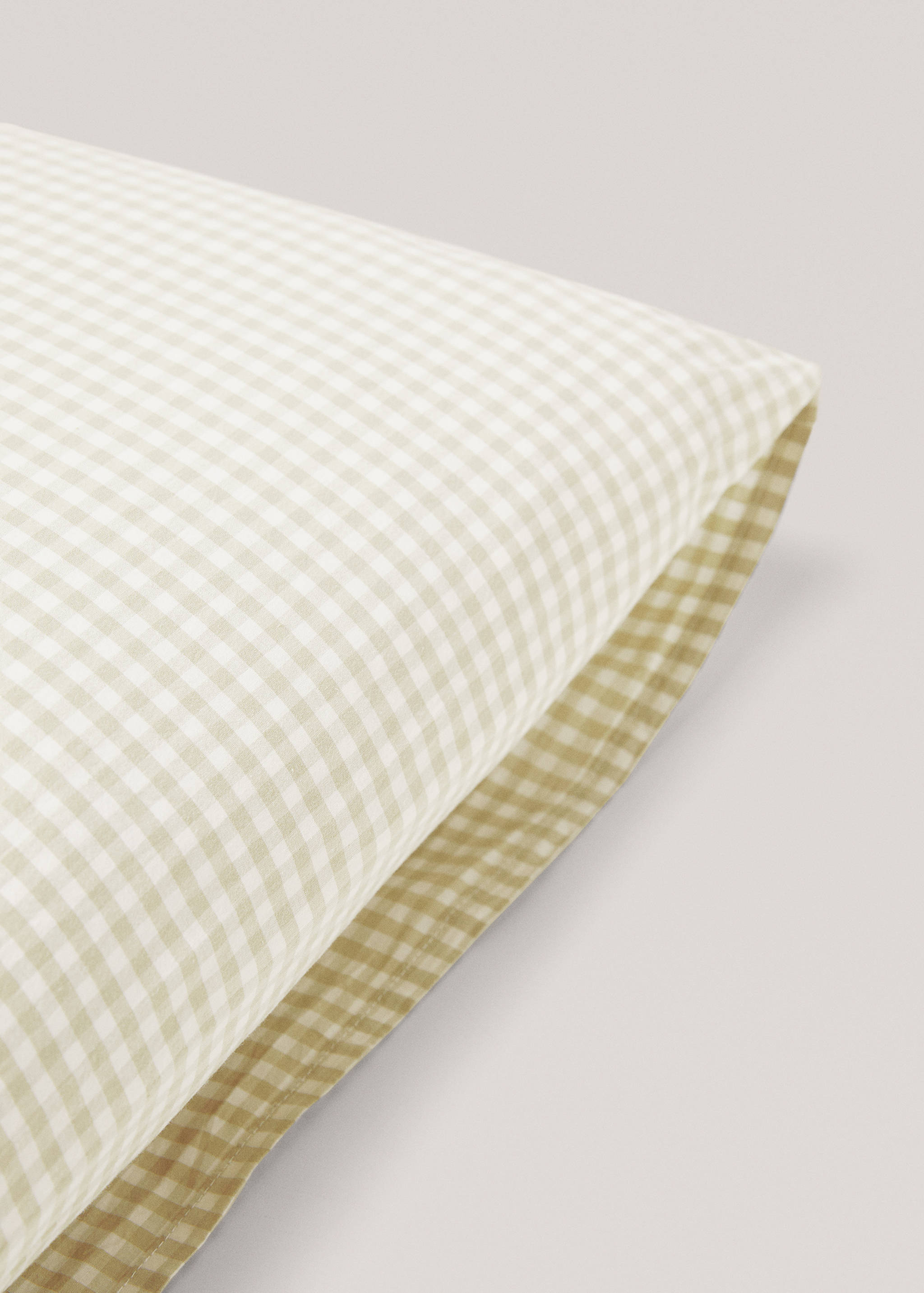 Gingham-check pillow case 60x60cm (Pack de 2) - Details of the article 2