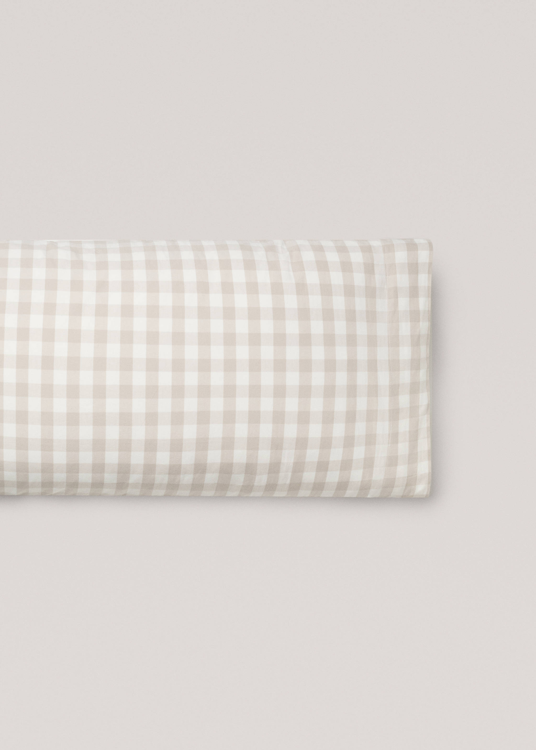 Check cotton pillowcase 45x110cm - Article without model