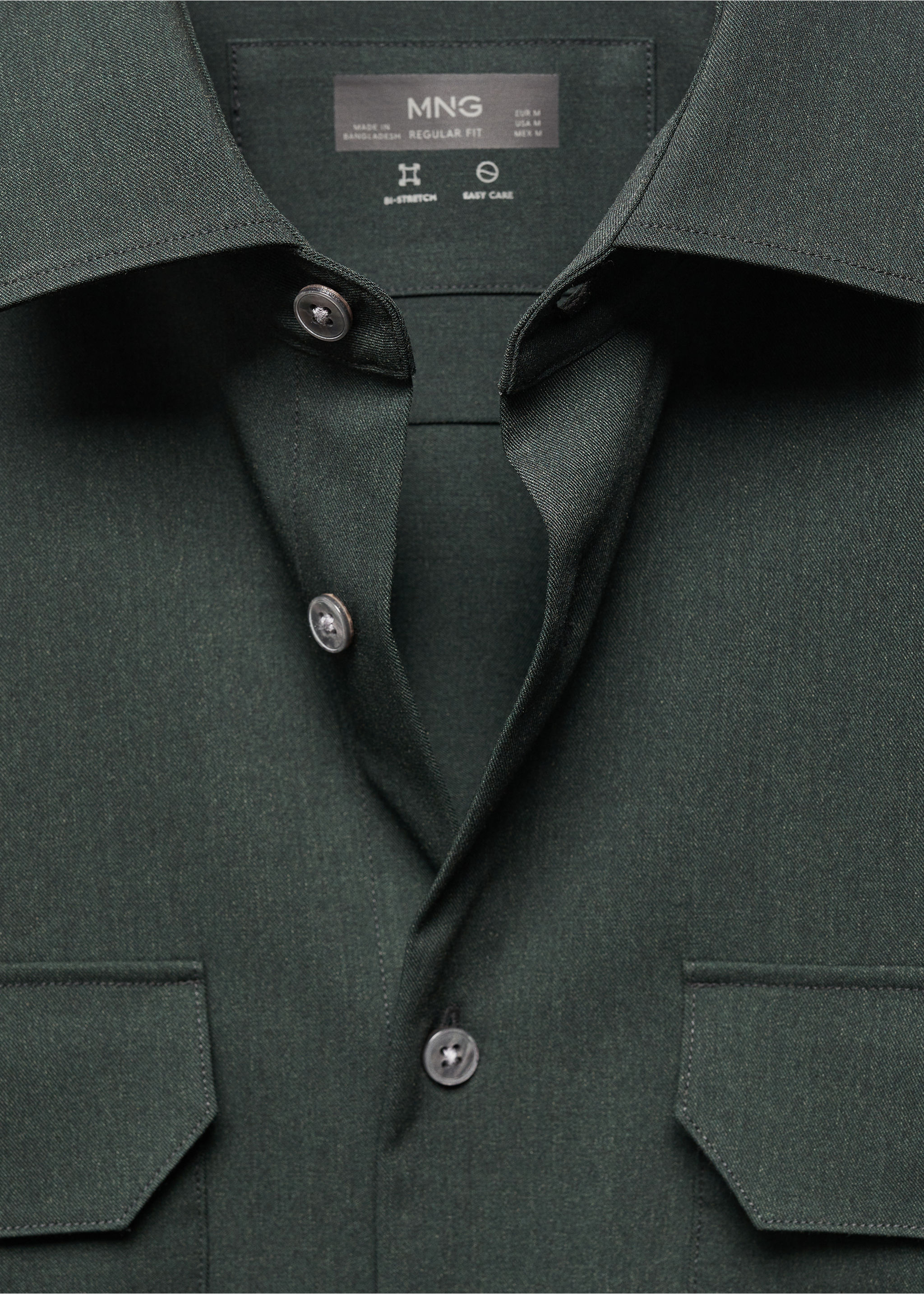 Overshirt with stretch-fabric pockets - Details of the article 8