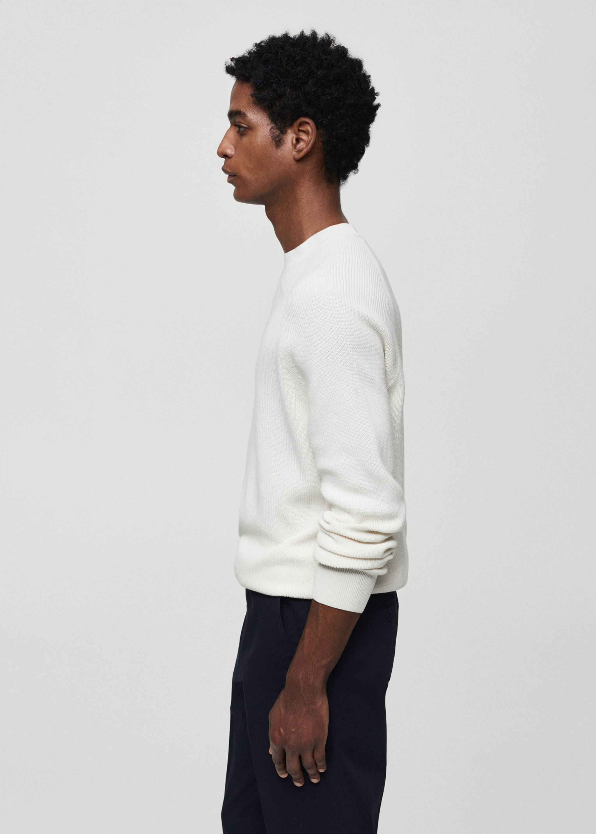 Ribbed round-neck sweater - Details of the article 2