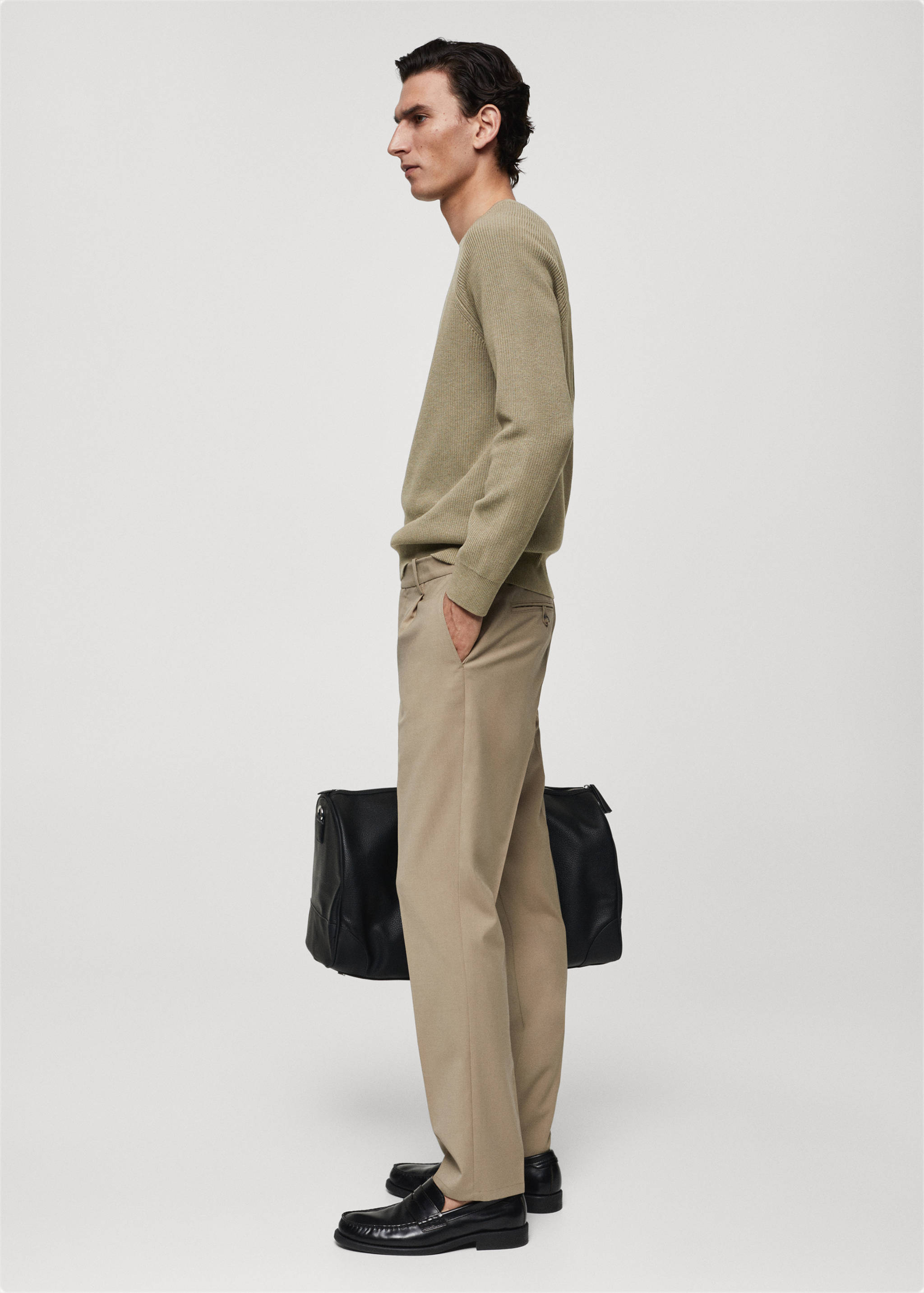 Ribbed round-neck sweater - Details of the article 2