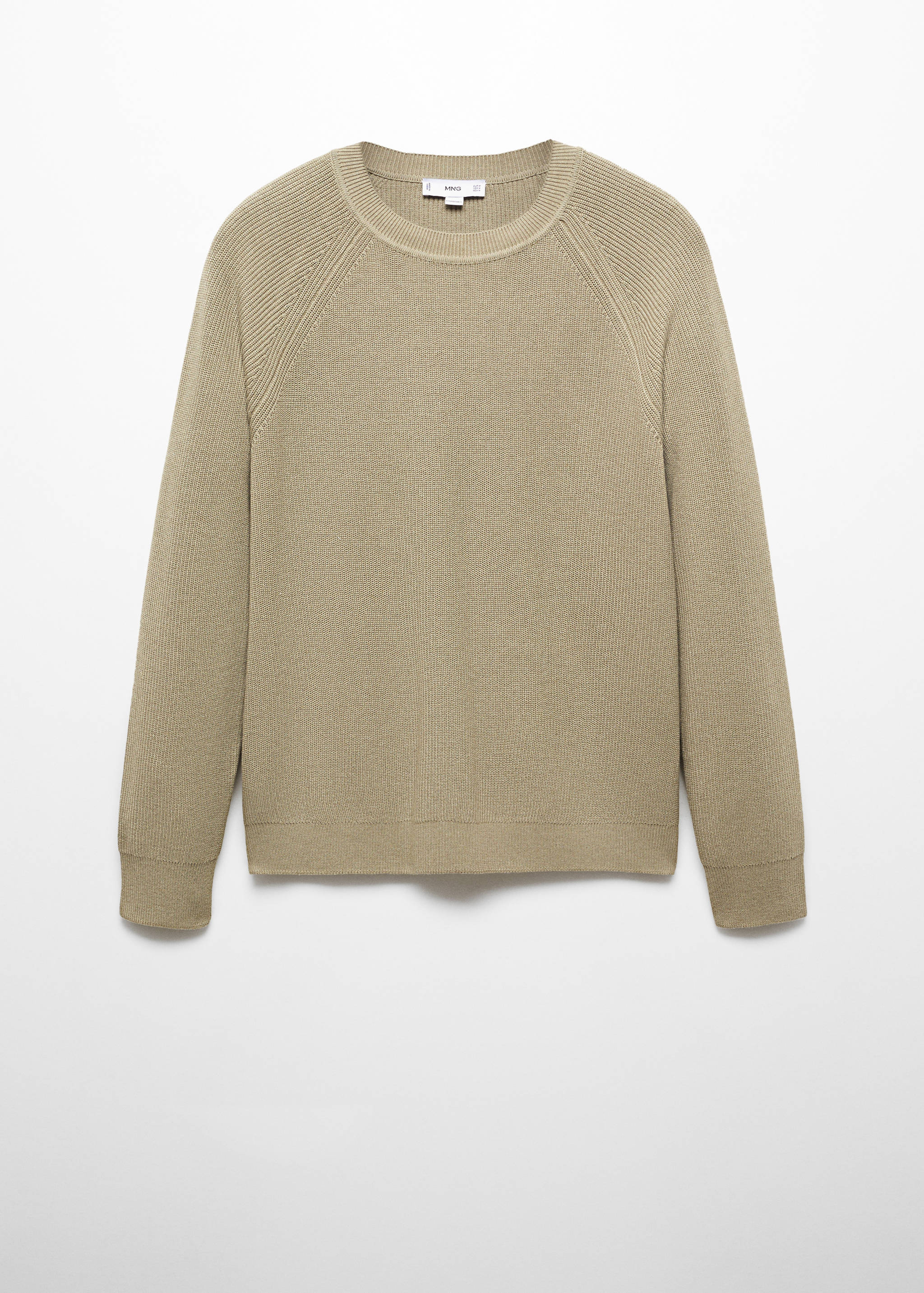 Jersey canalé cuello redondo - Artículo sin modelo