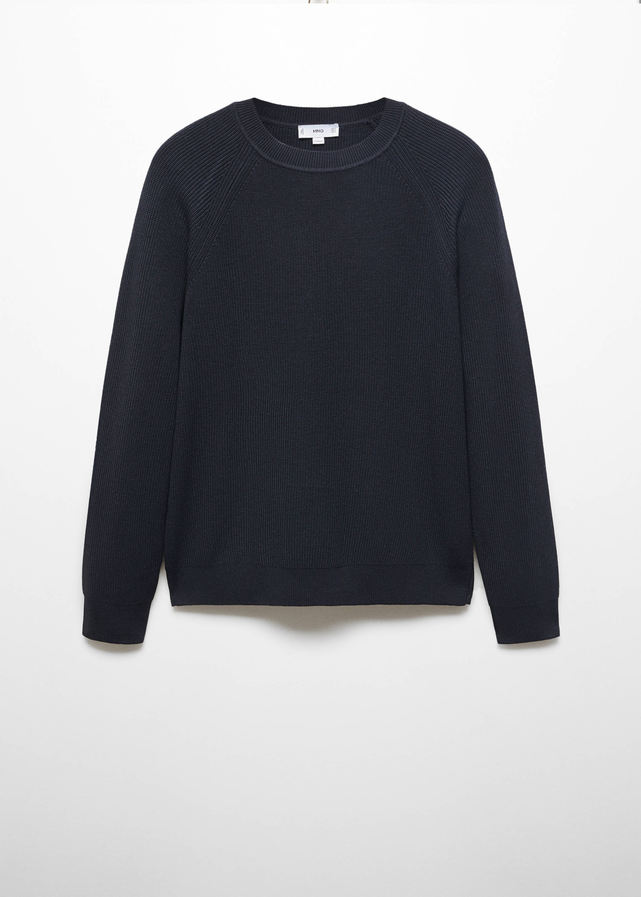 Jersey canalé cuello redondo - Artículo sin modelo