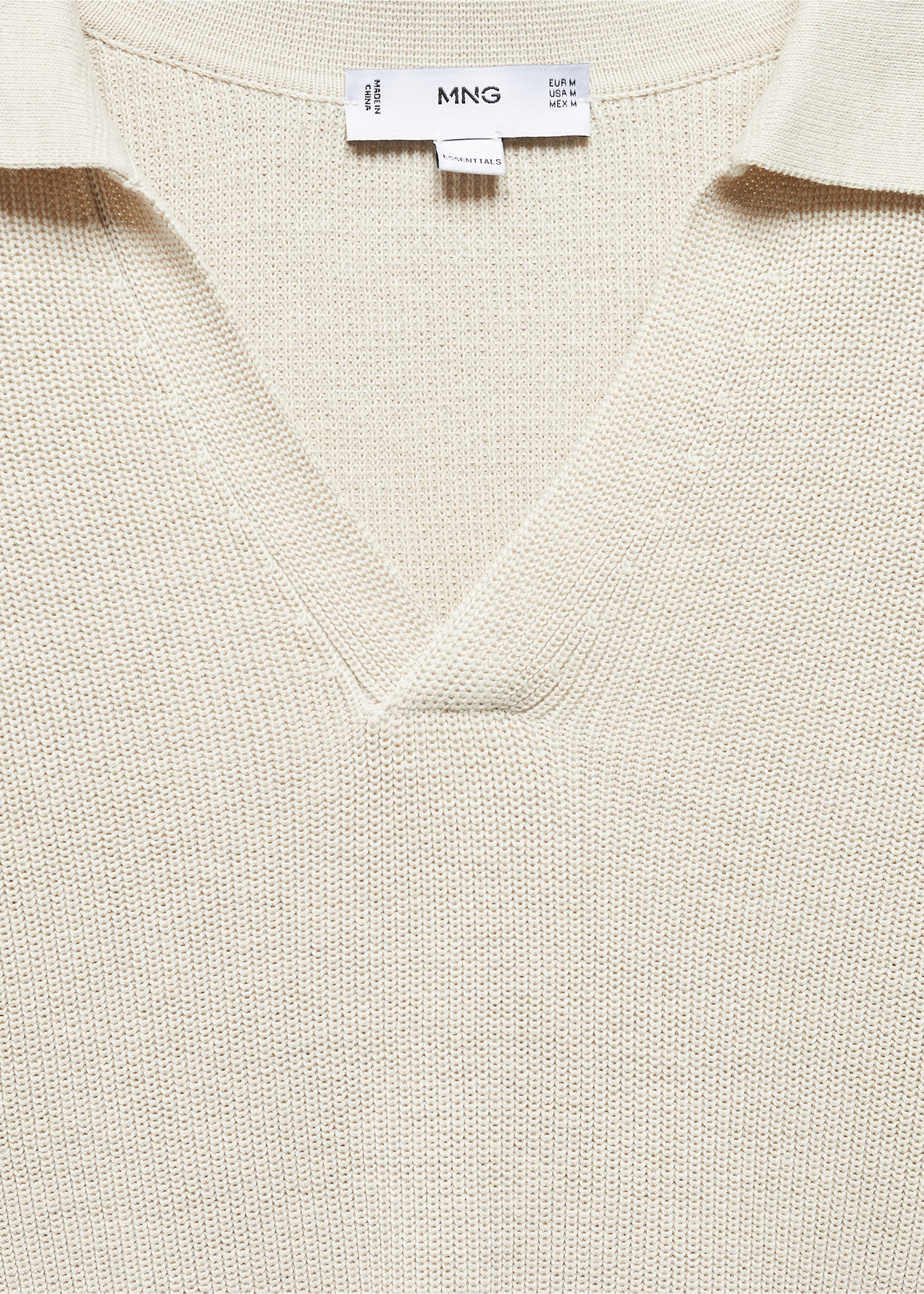 Ribbed knit polo shirt - Details of the article 8