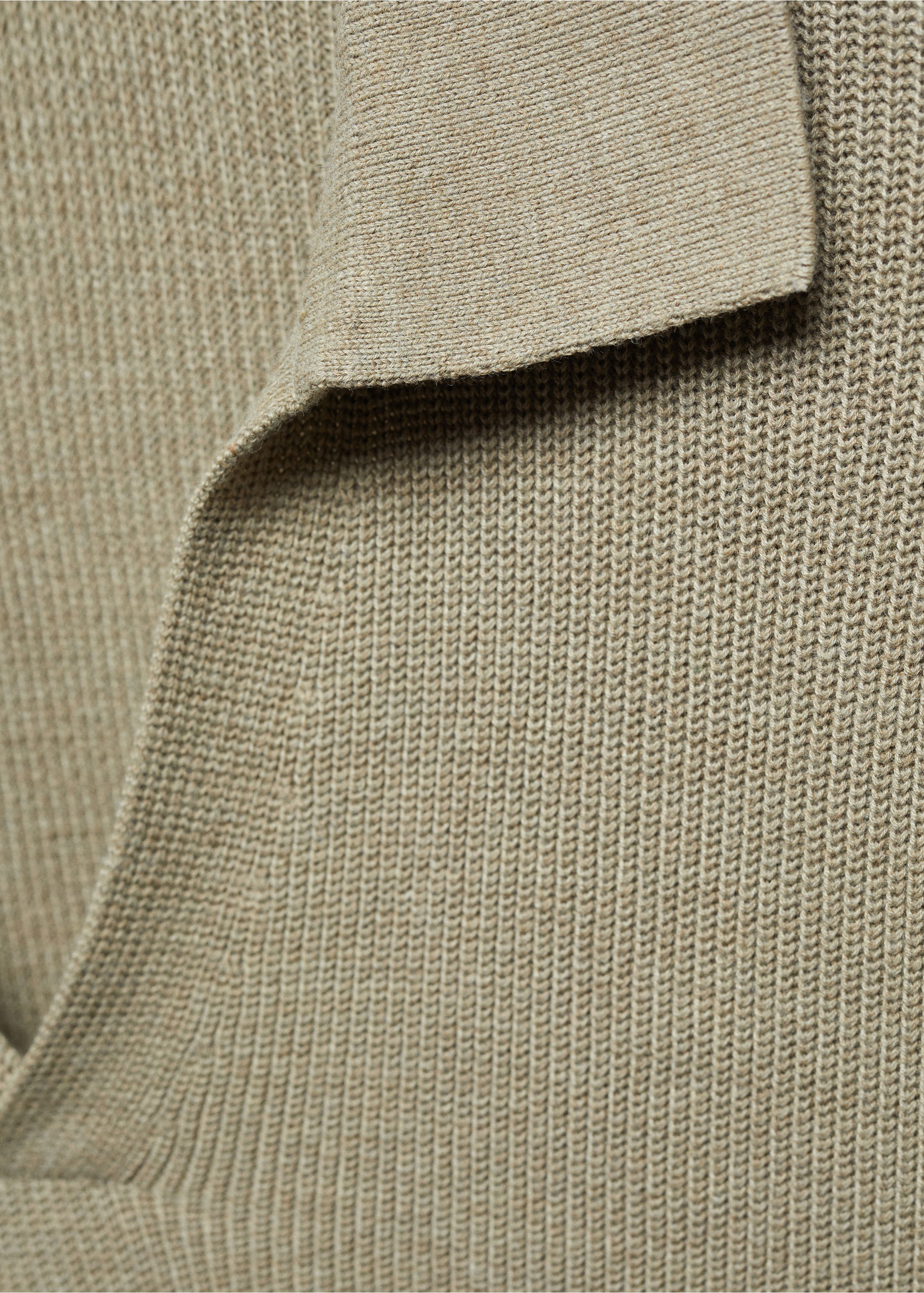 Ribbed knit polo shirt - Details of the article 8