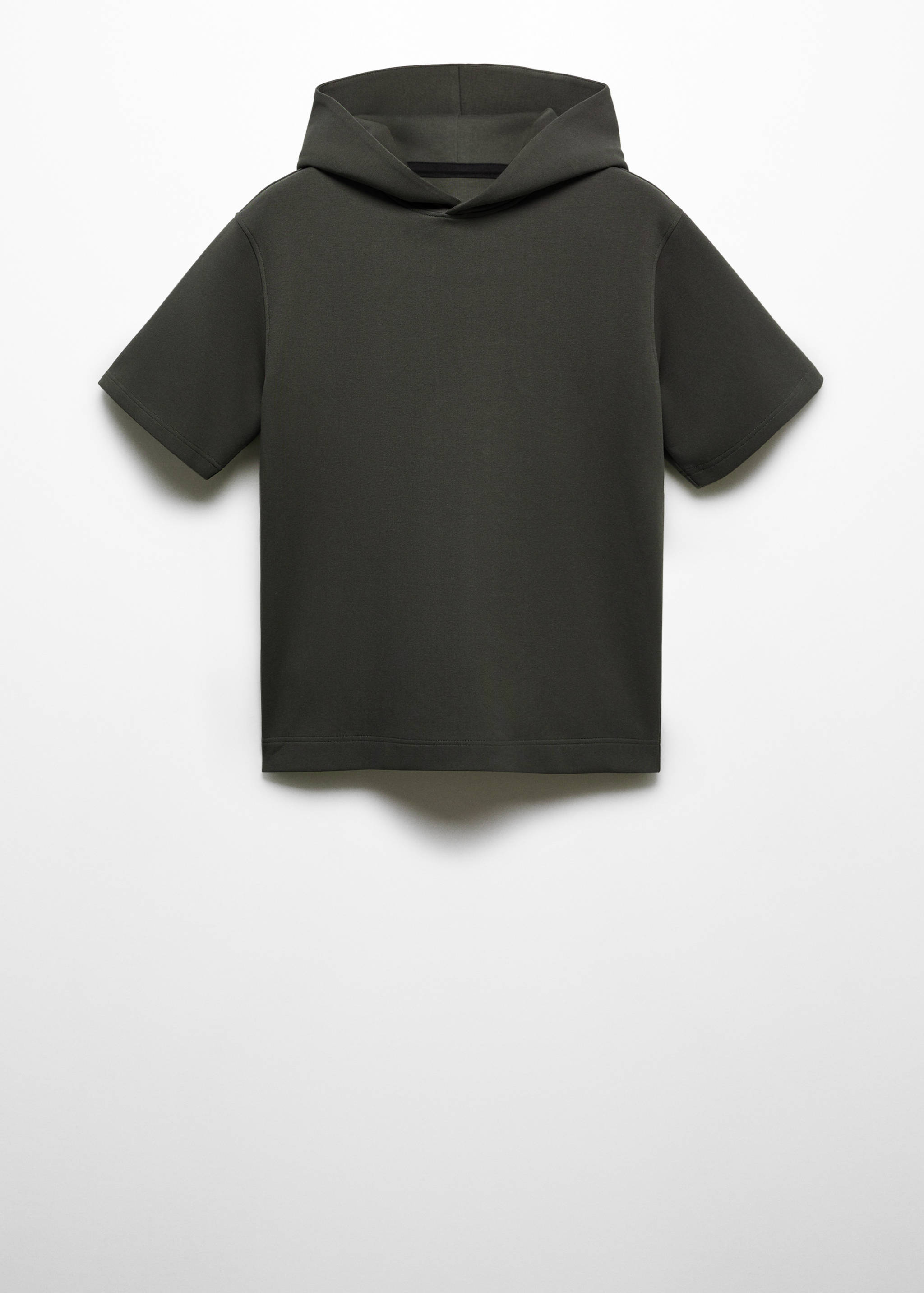 Sweat-shirt manches courtes capuche - Article sans modèle