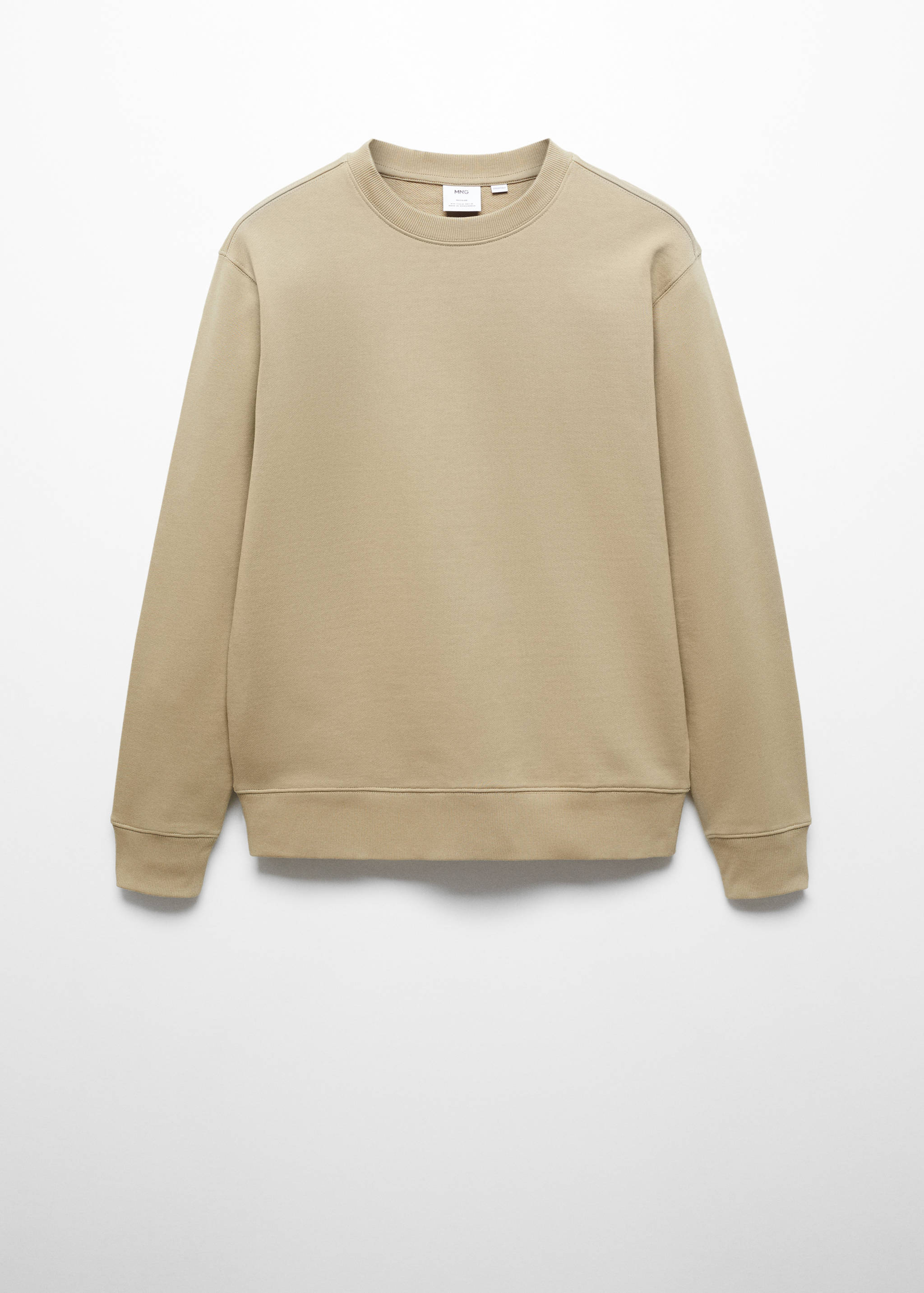 100% cotton basic sweatshirt - Article without model
