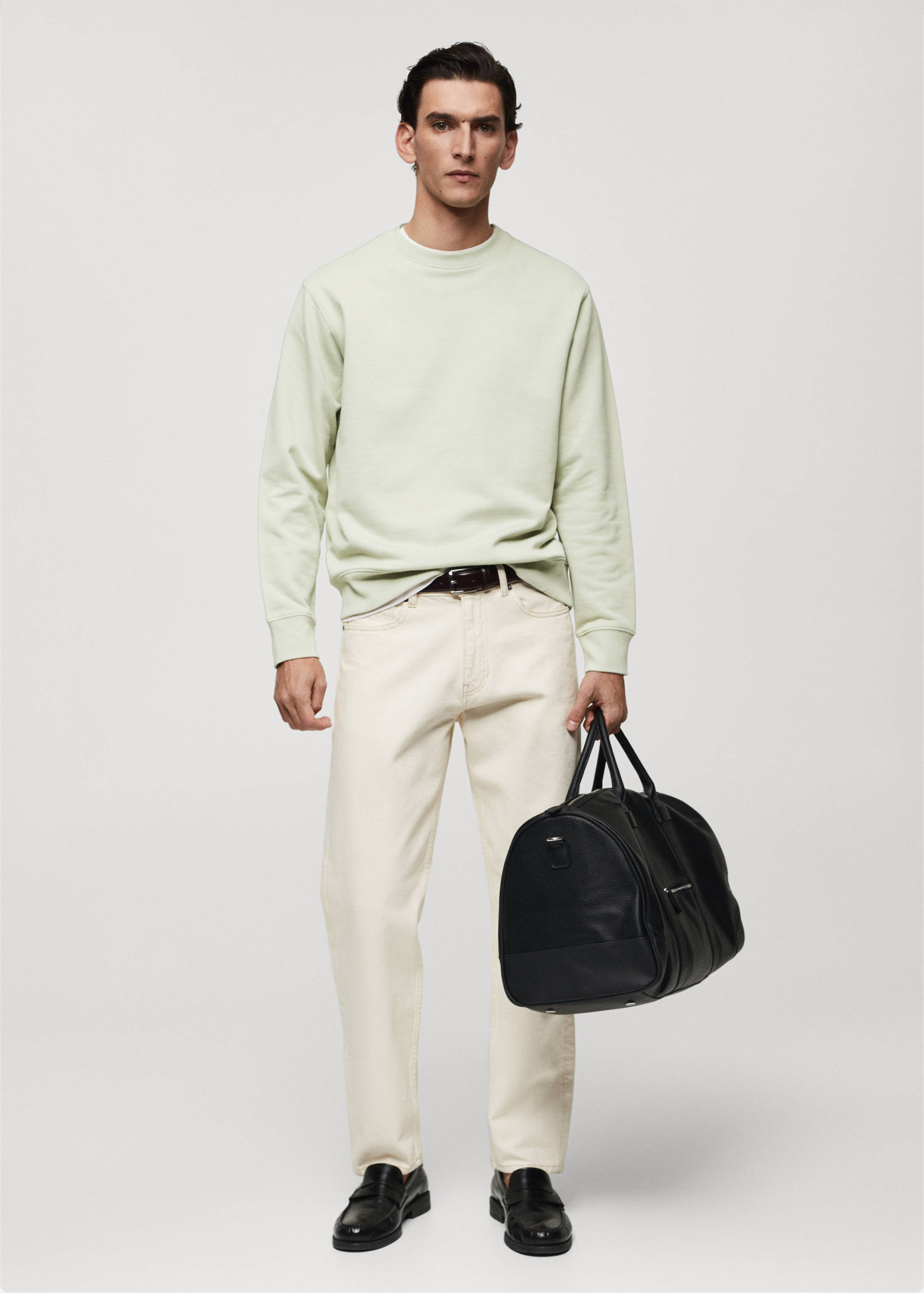 Sweat-shirt essentiel 100 % coton - Plan général