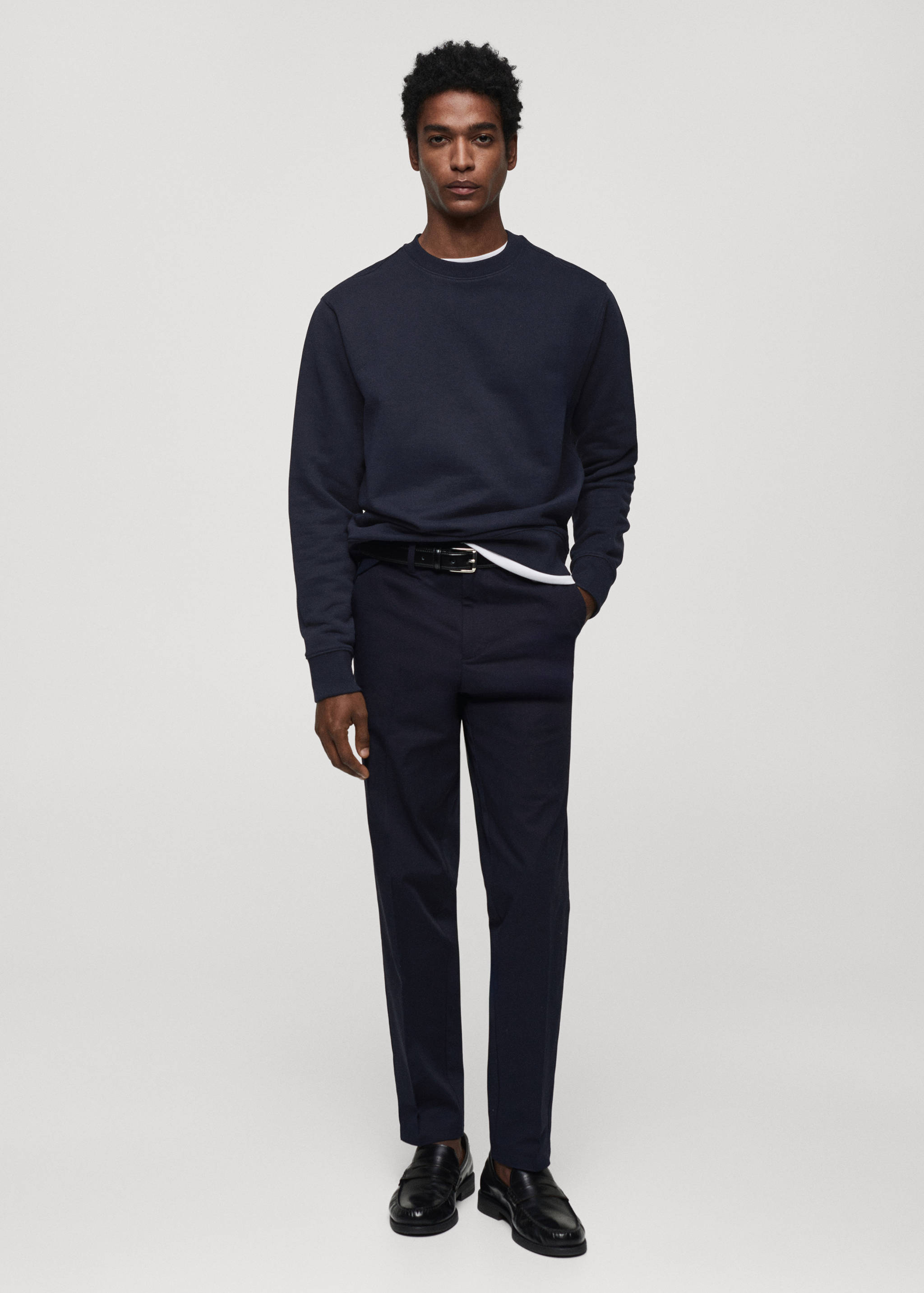 Sweat-shirt essentiel 100 % coton - Plan général