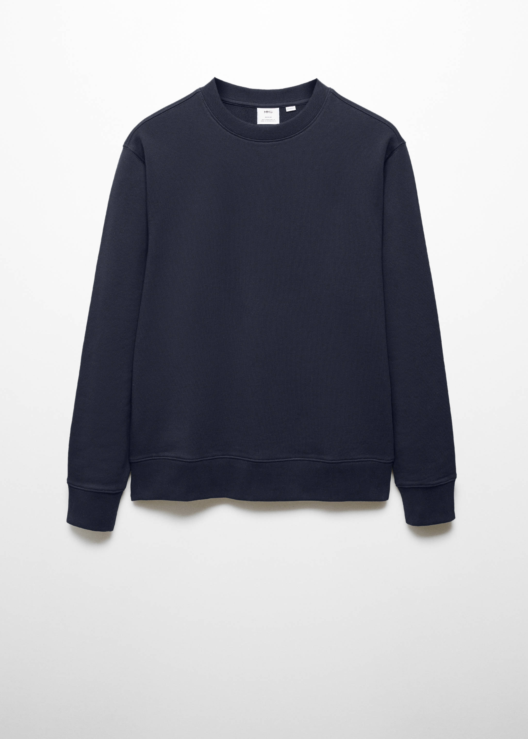 100% cotton basic sweatshirt - Article without model