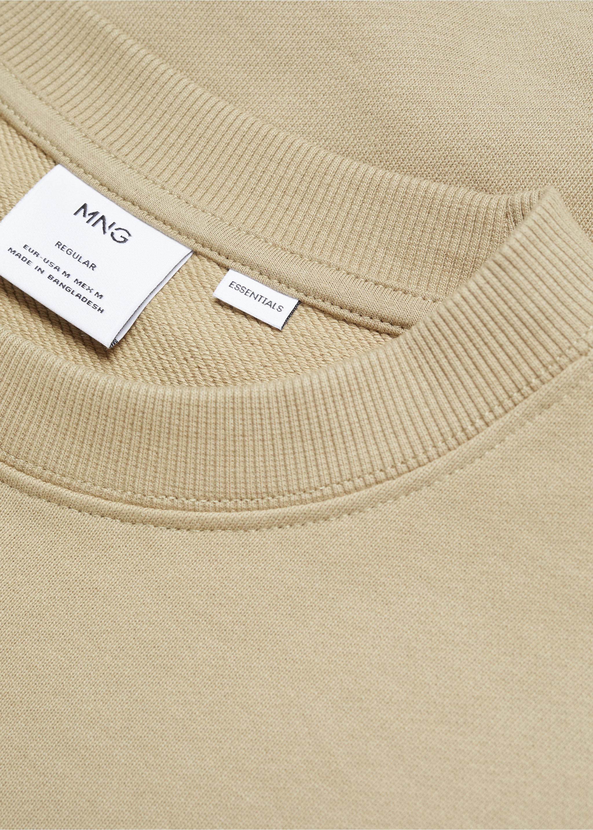 Basic-Sweatshirt mit 100 % Baumwolle - Detail des Artikels 8