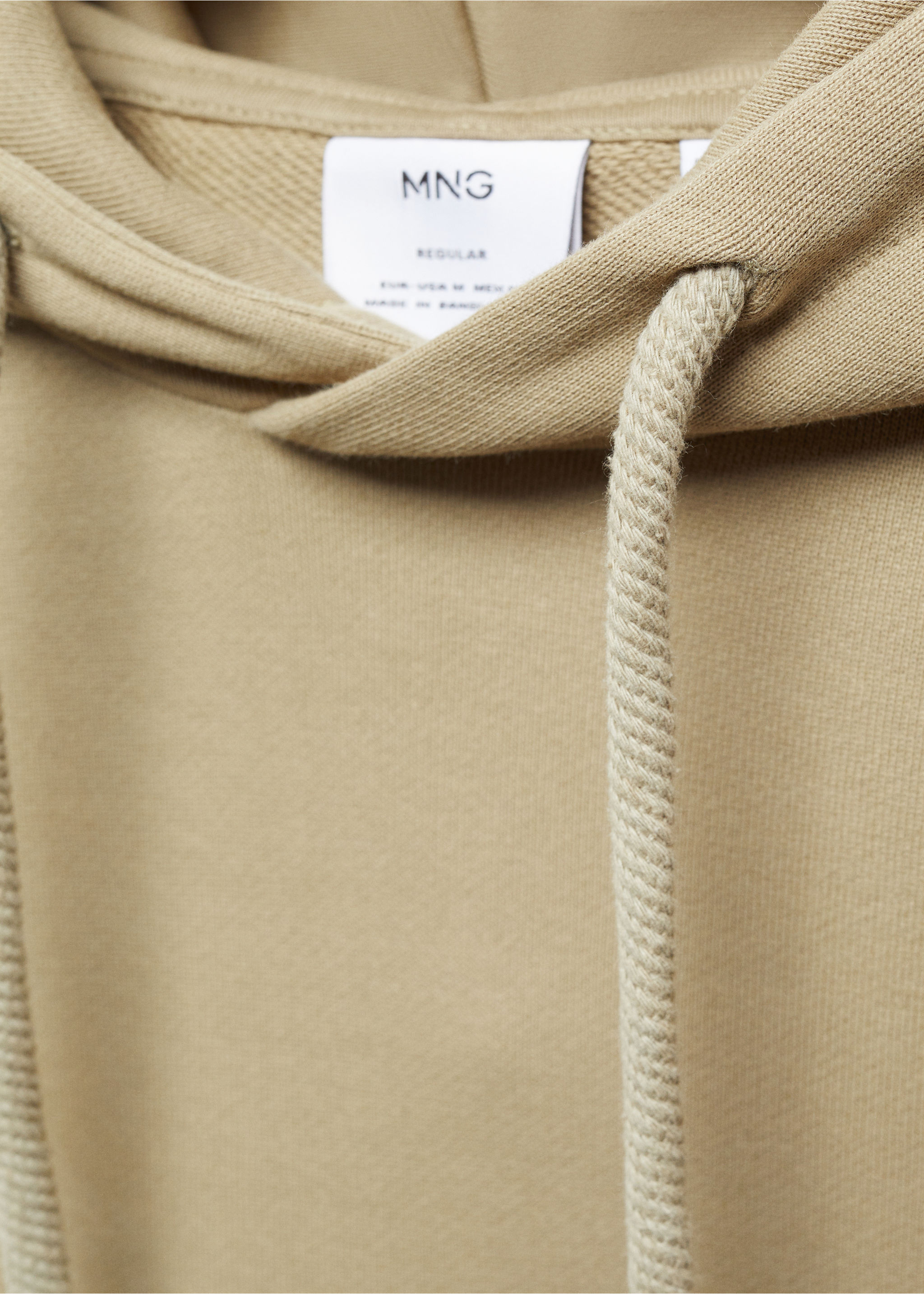 Leichtes Baumwollsweatshirt mit Kapuze - Detail des Artikels 8