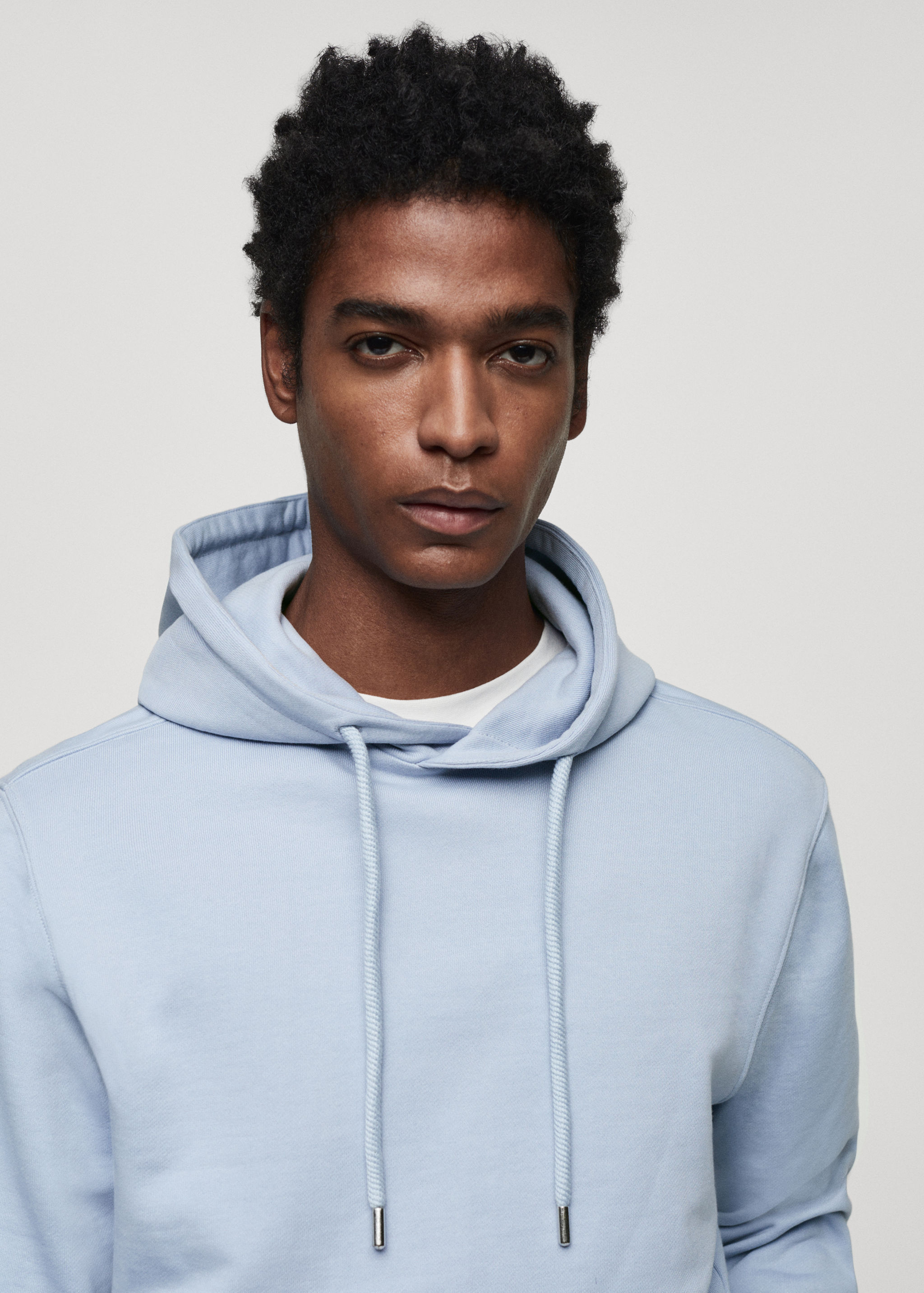 Leichtes Baumwollsweatshirt mit Kapuze - Detail des Artikels 1