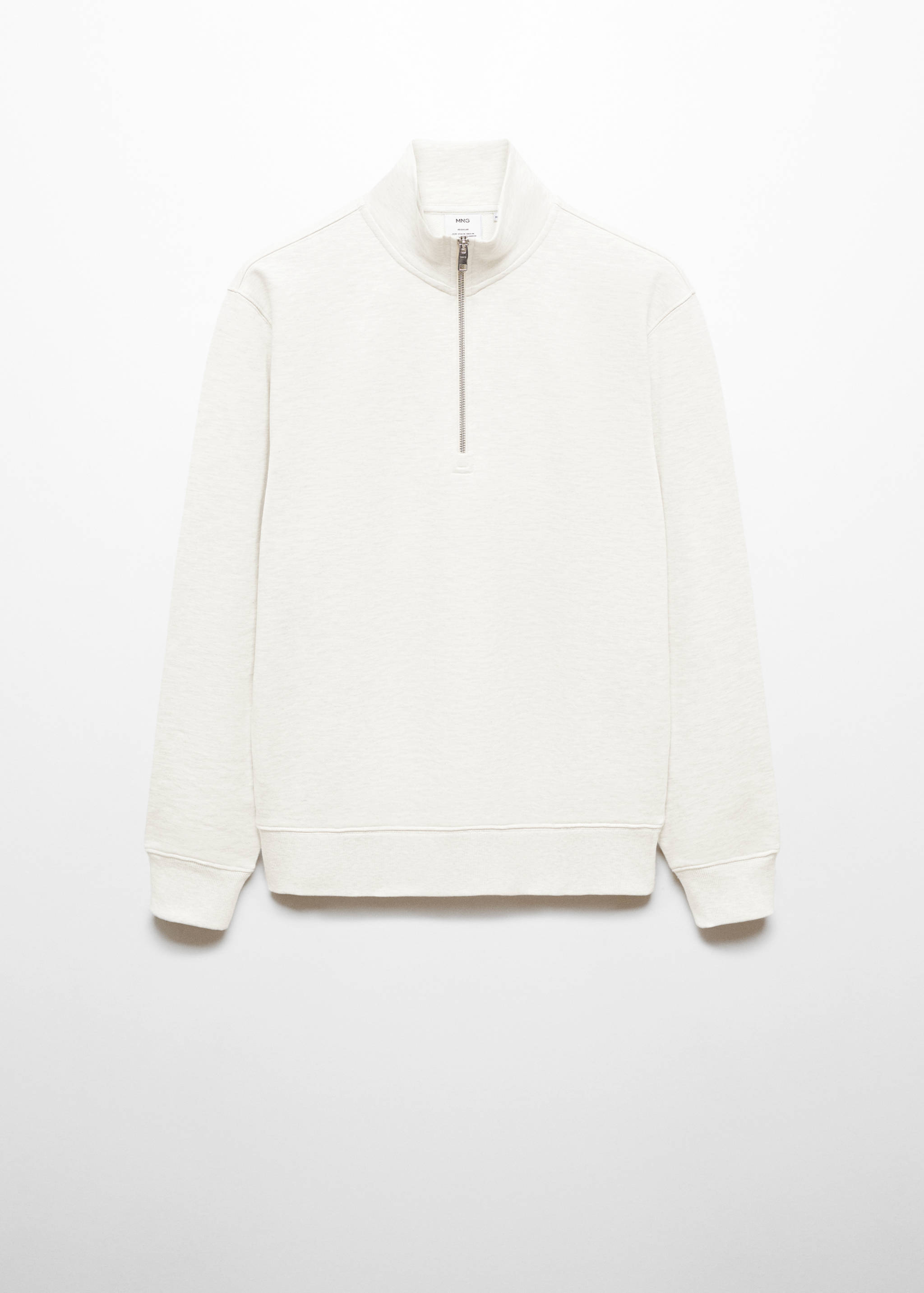 Sweat-shirt coton zip - Article sans modèle