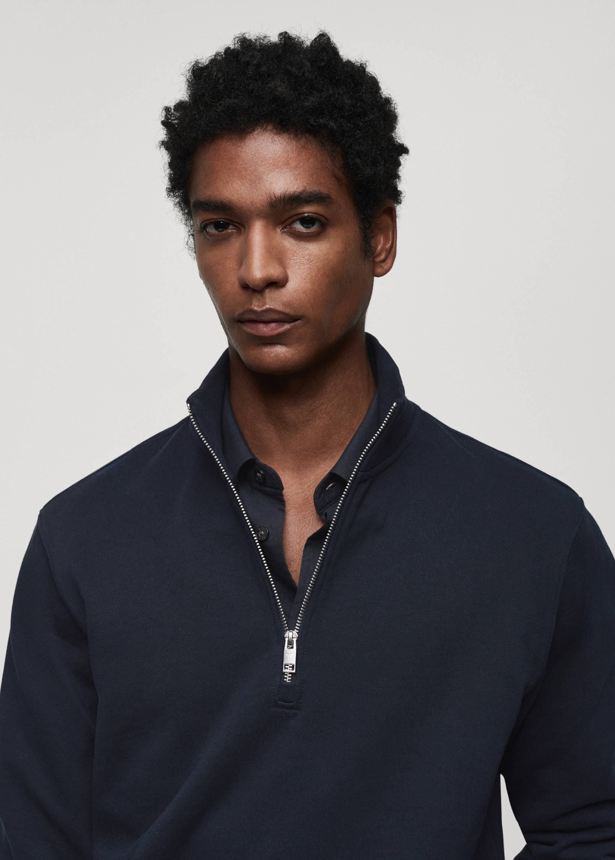 Sweat-shirt coton zip - Détail de l'article 1