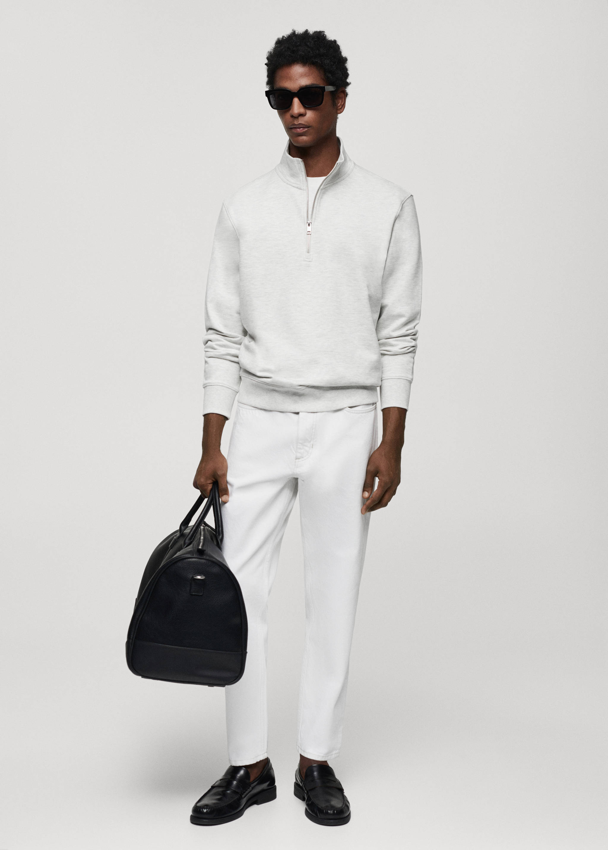 Sweat-shirt coton zip - Plan général