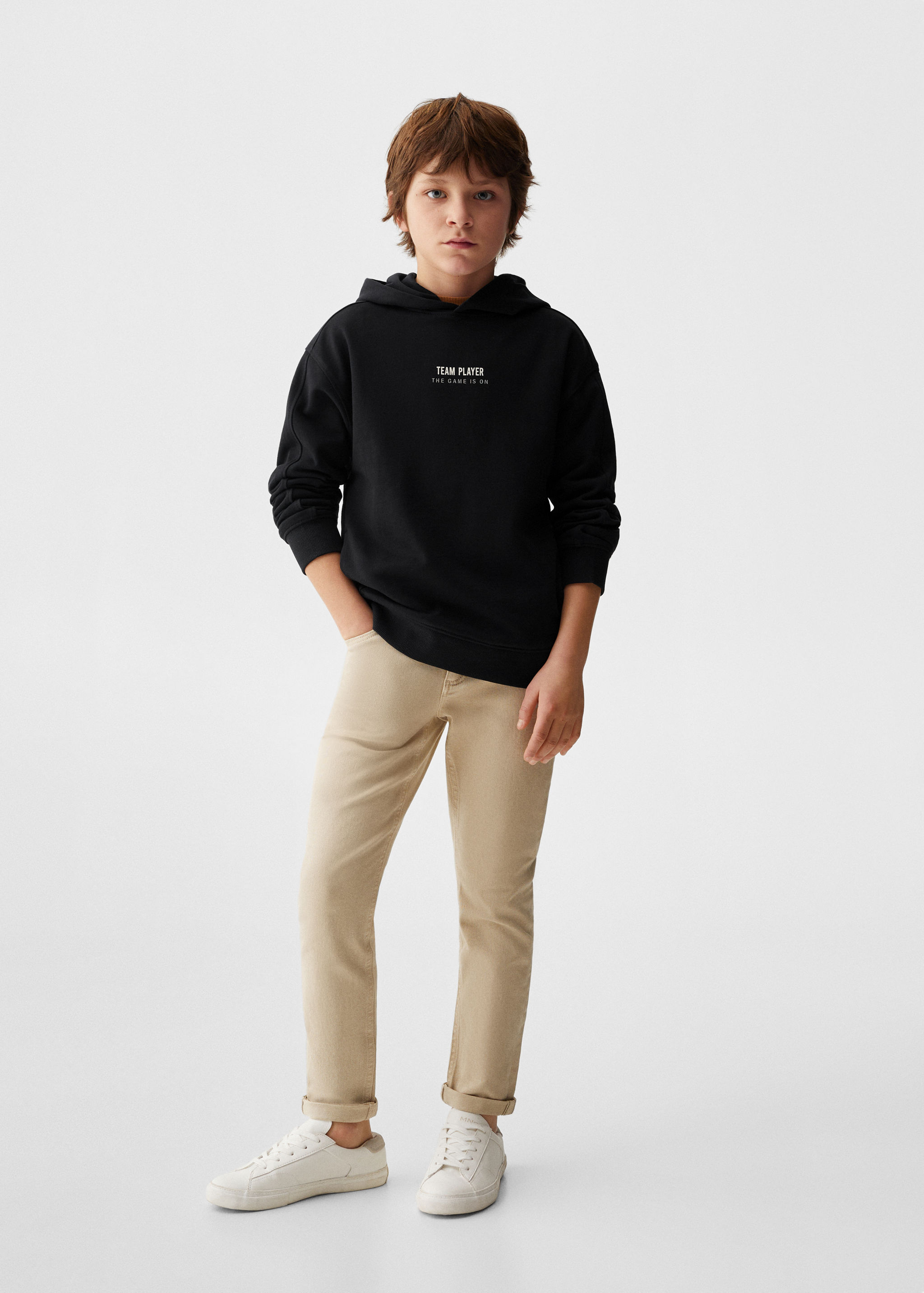 Message cotton sweatshirt - General plane