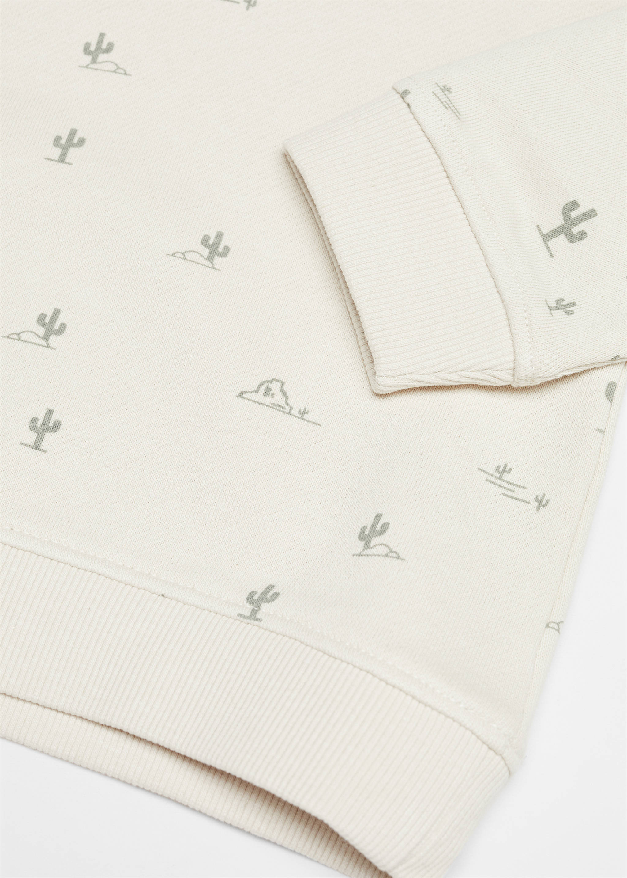 Gemustertes Sweatshirt mit Aufschrift - Detail des Artikels 0