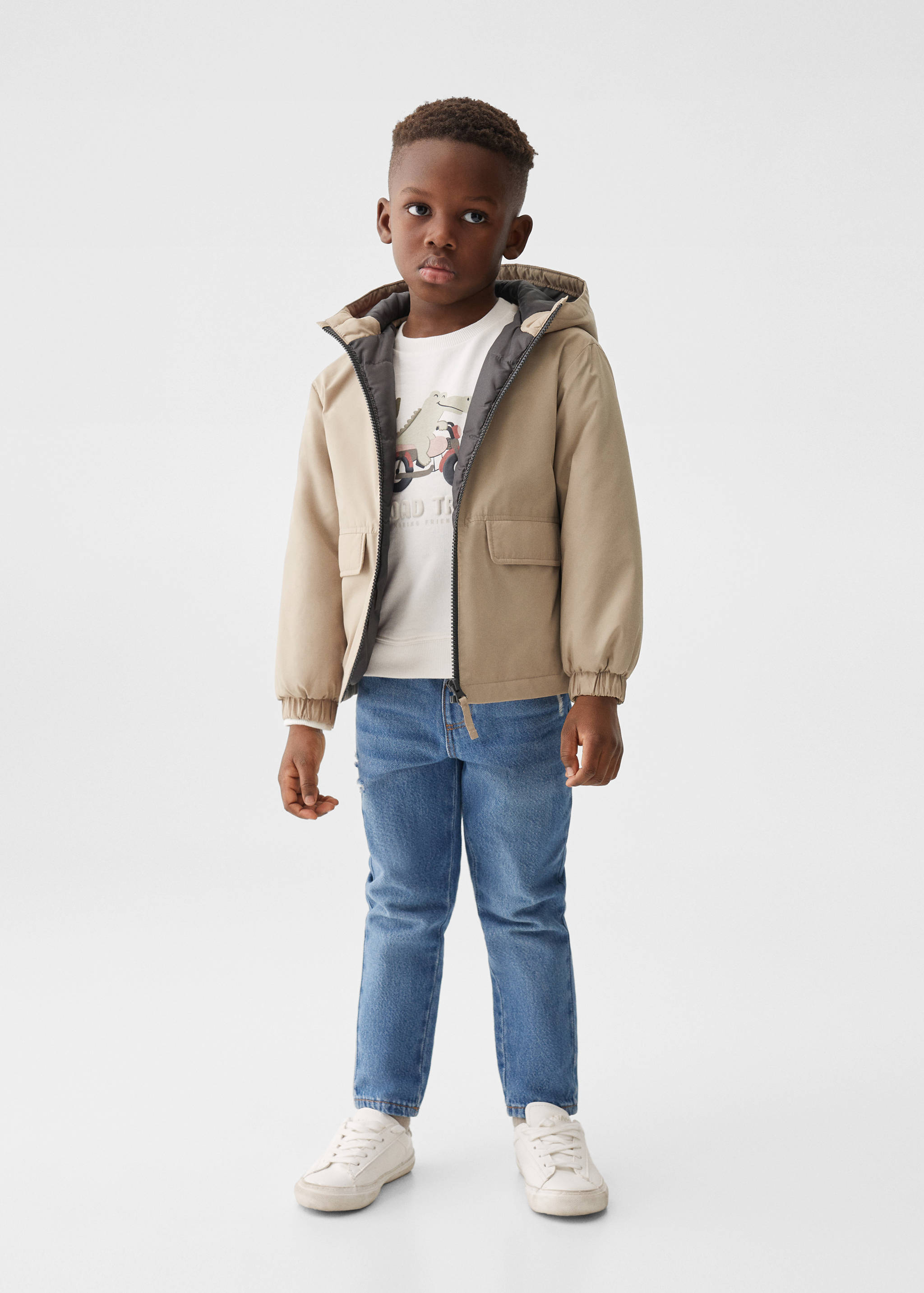 Printed cotton sweatshirt - General plane