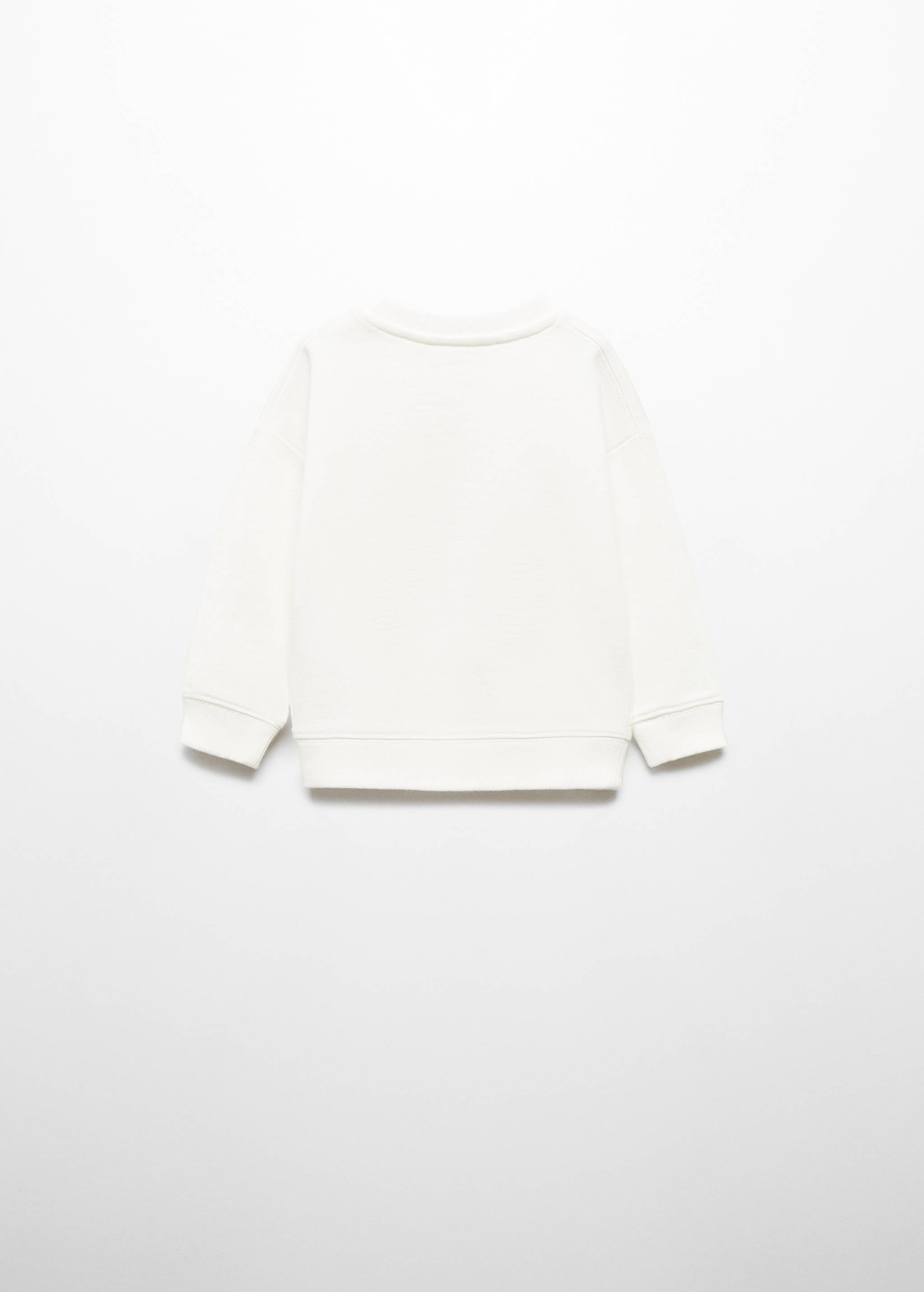 Printed cotton sweatshirt - Reverse of the article