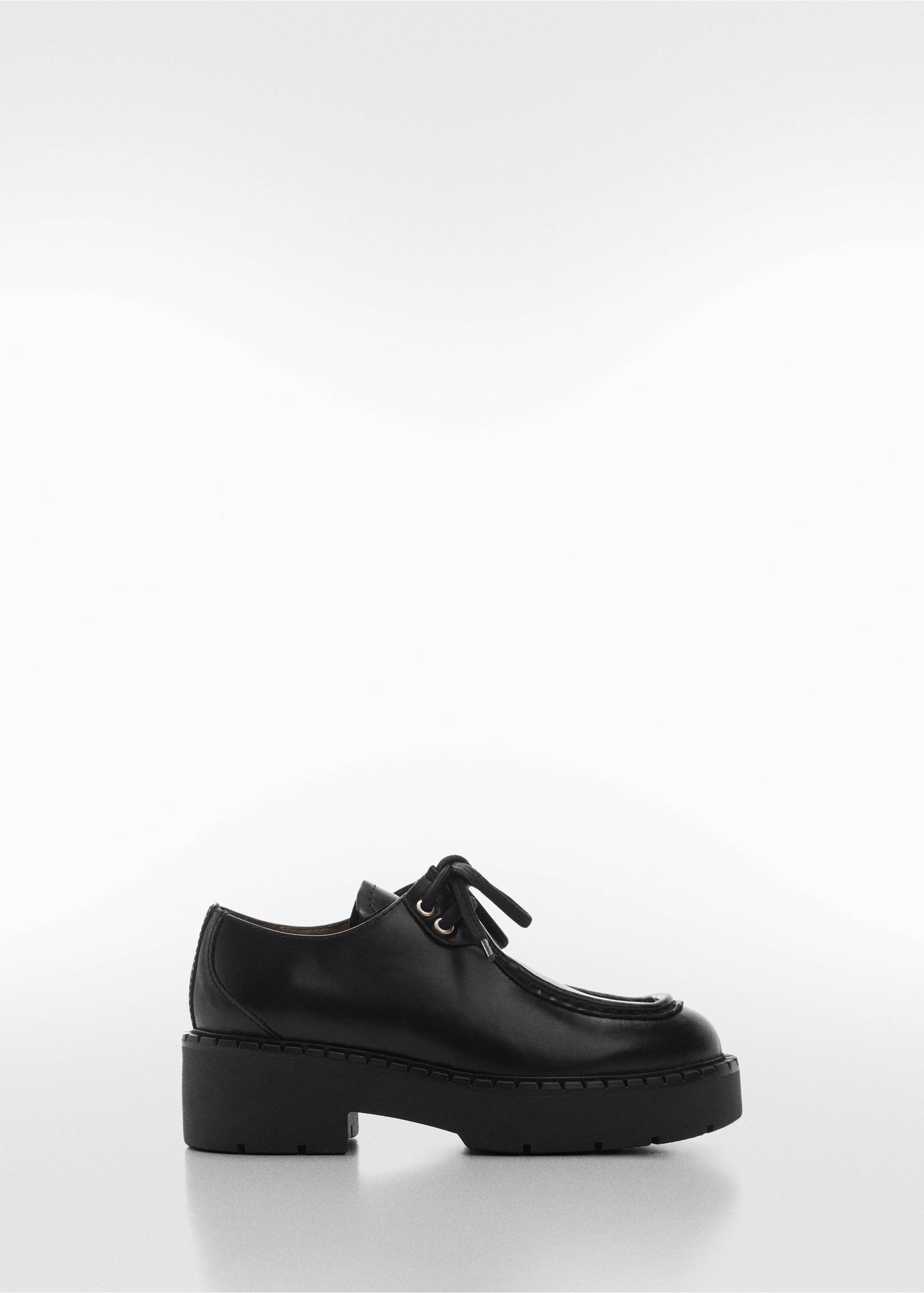 Lace-up leather shoes - Article without model, Black. Ref: 67014481-00.