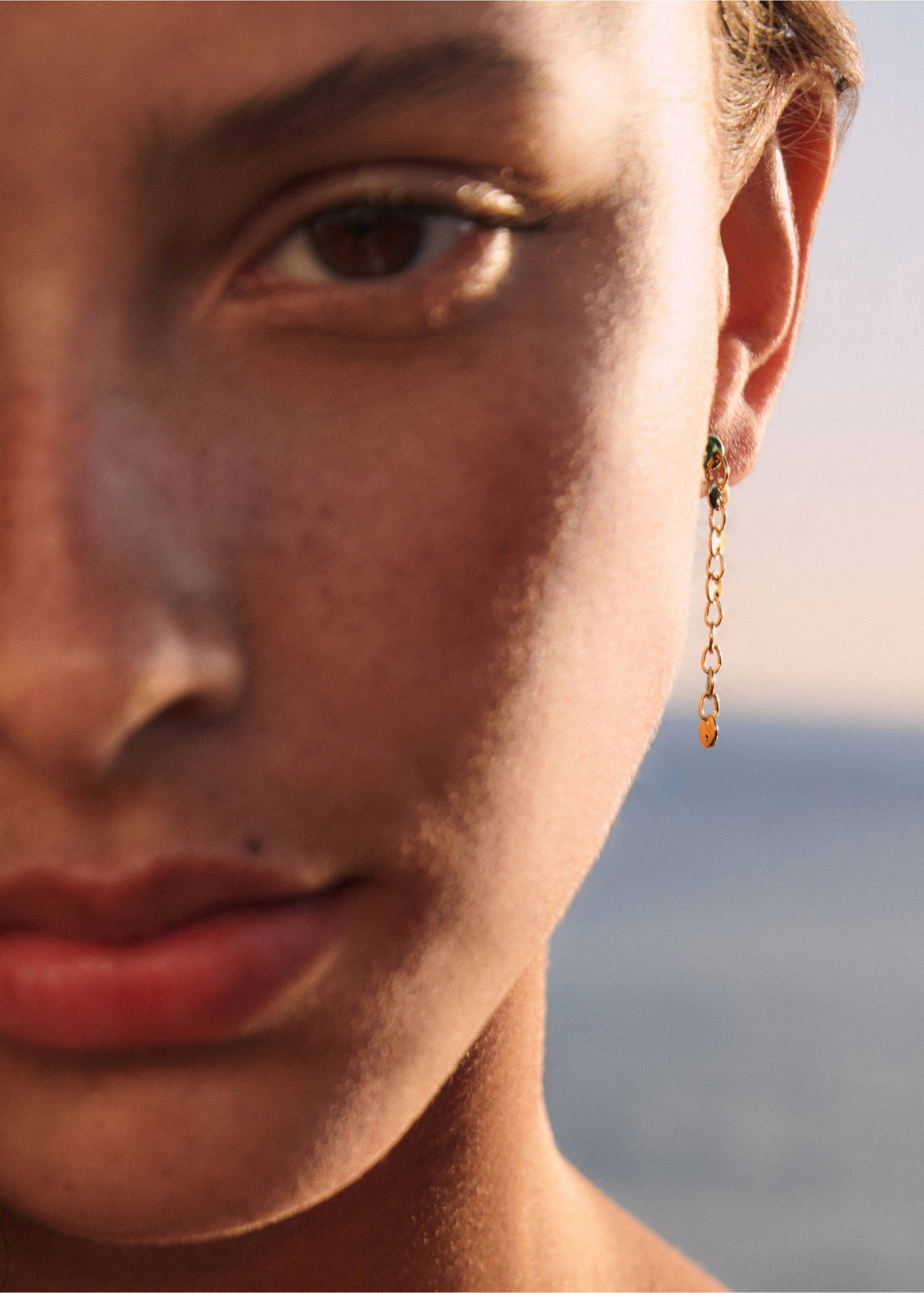 Pack of 3 earrings - Details of the article 6, Gold. Ref: 67014782-00.
