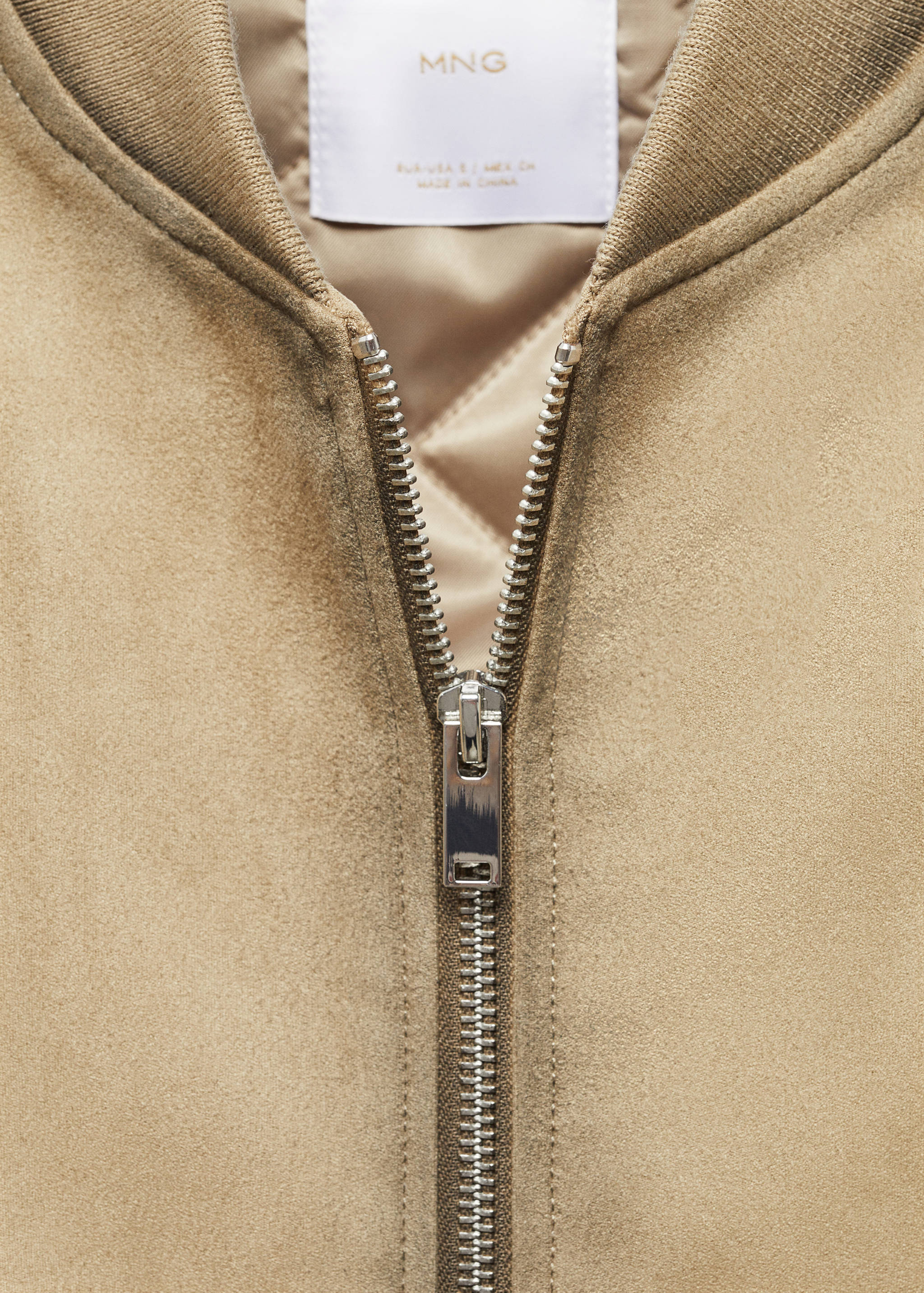 Worn faux-leather bomber jacket - Details of the article 8