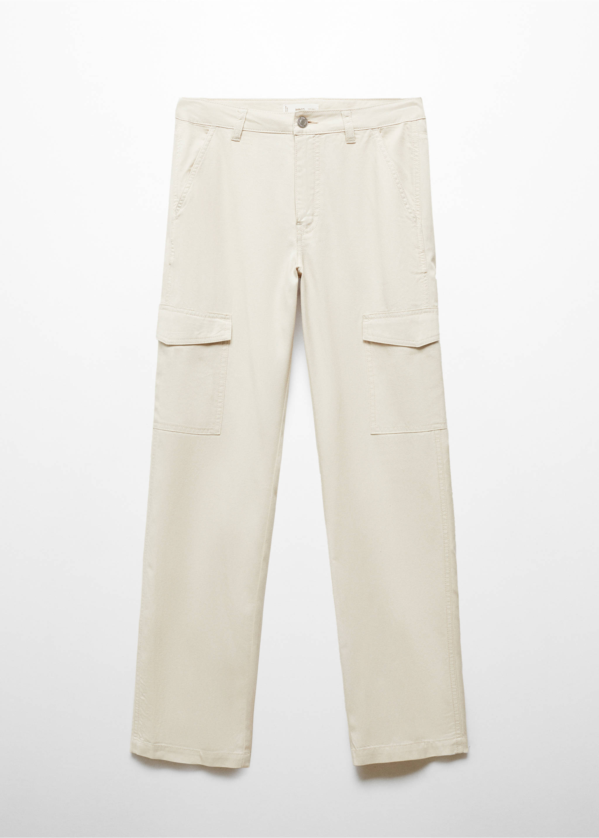 Straight cargo trousers - Article without model, Light/Pastel Grey. Ref: 67015147-00.