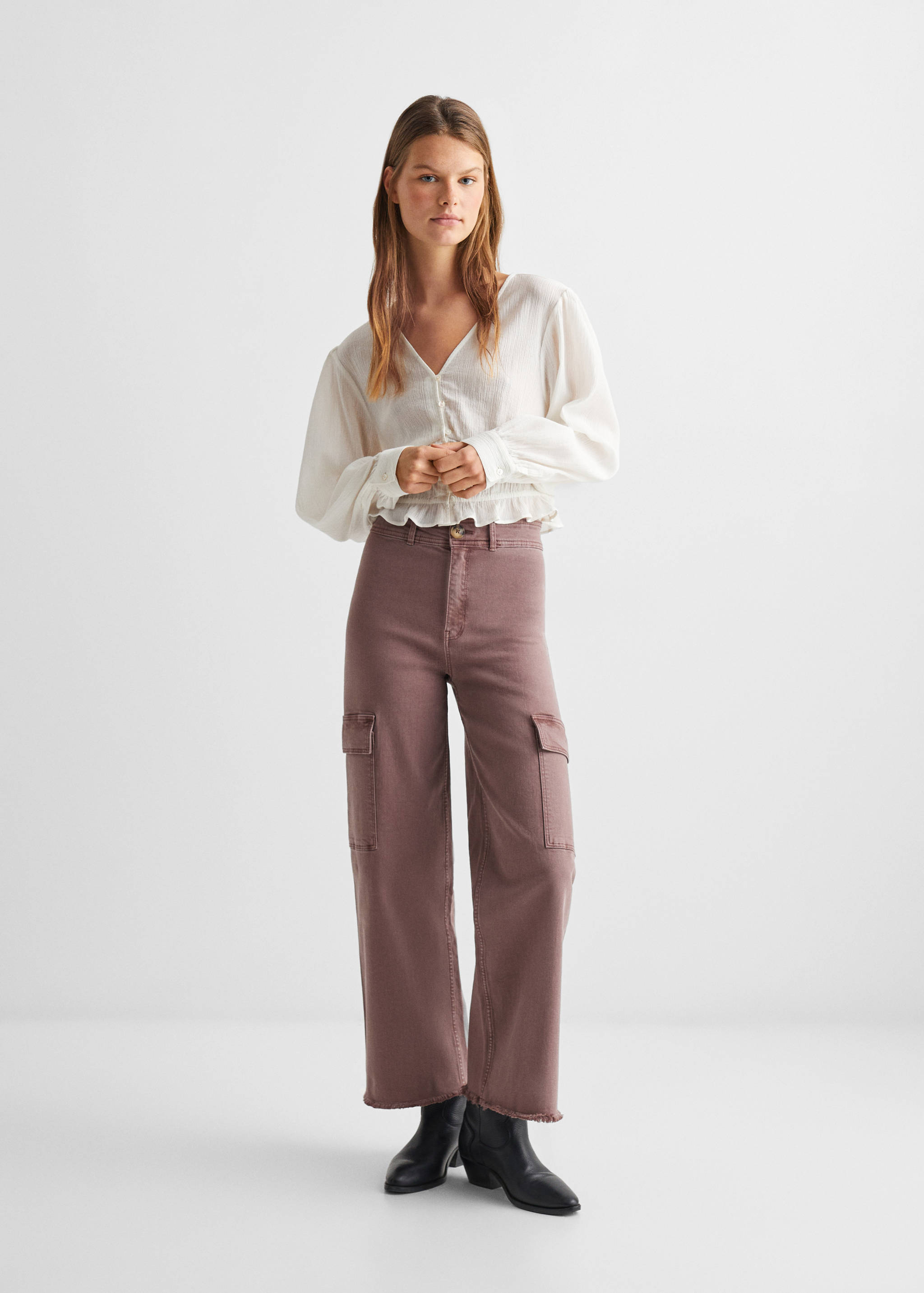 Cargo culotte pants - General plane