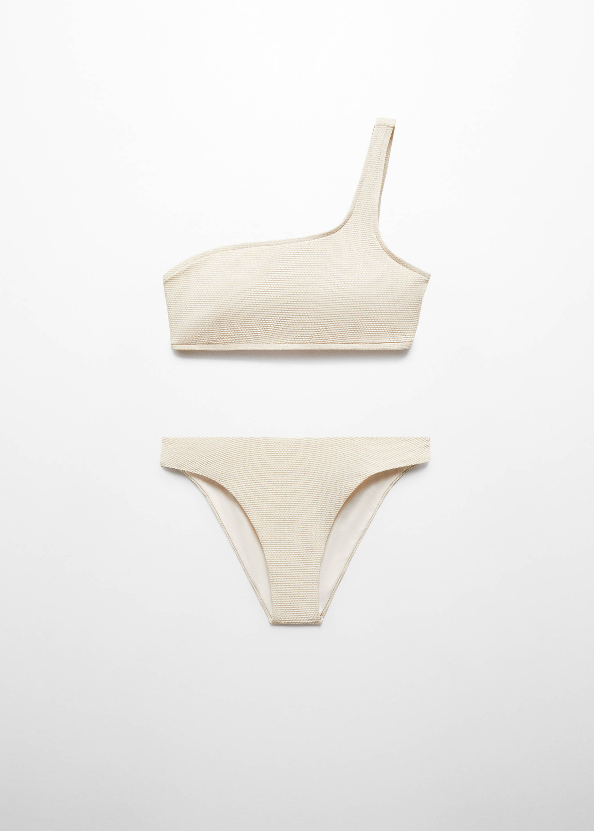 Asymmetrischer Bikini mit Textur - Artikel ohne Model