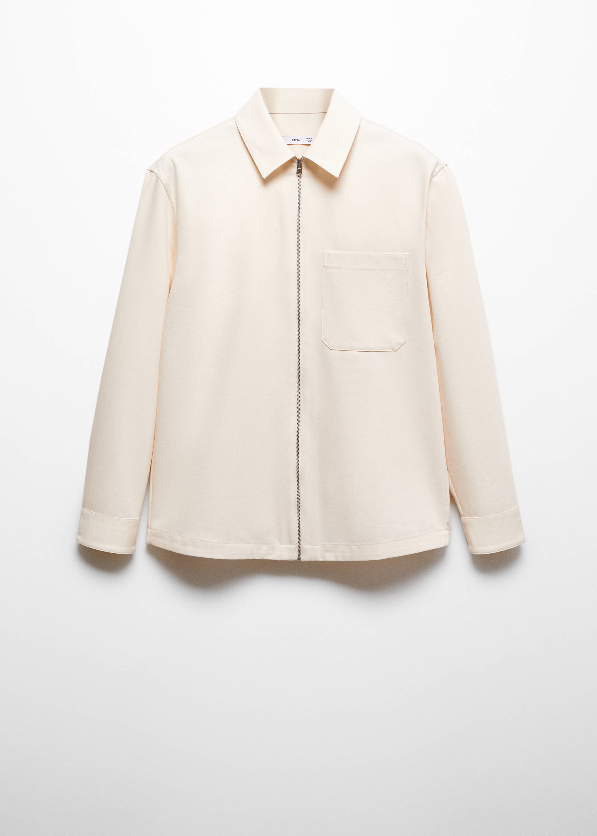 Cotton overshirt with pocket - Article without model