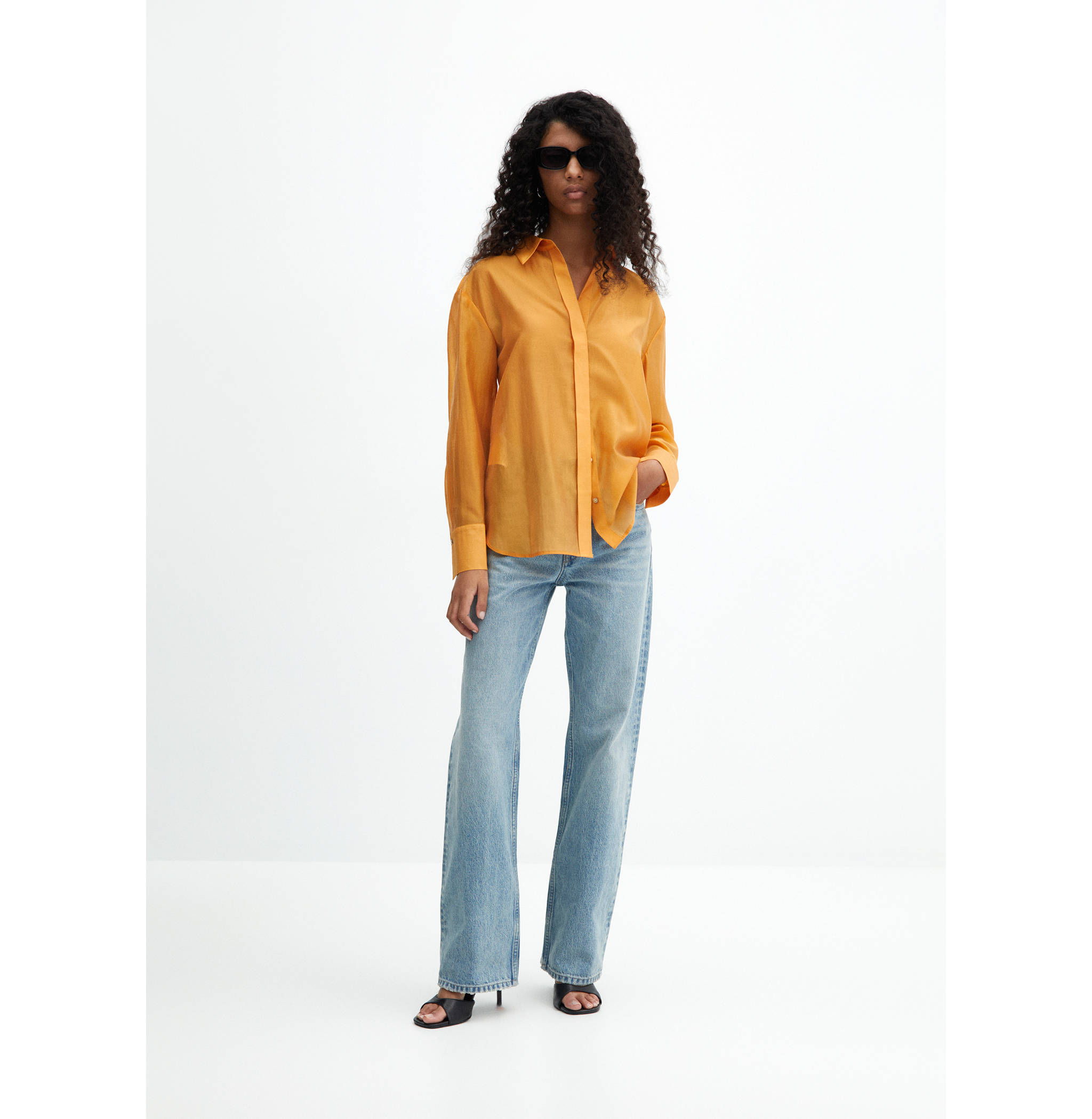 Concealed button shirt - General plane
