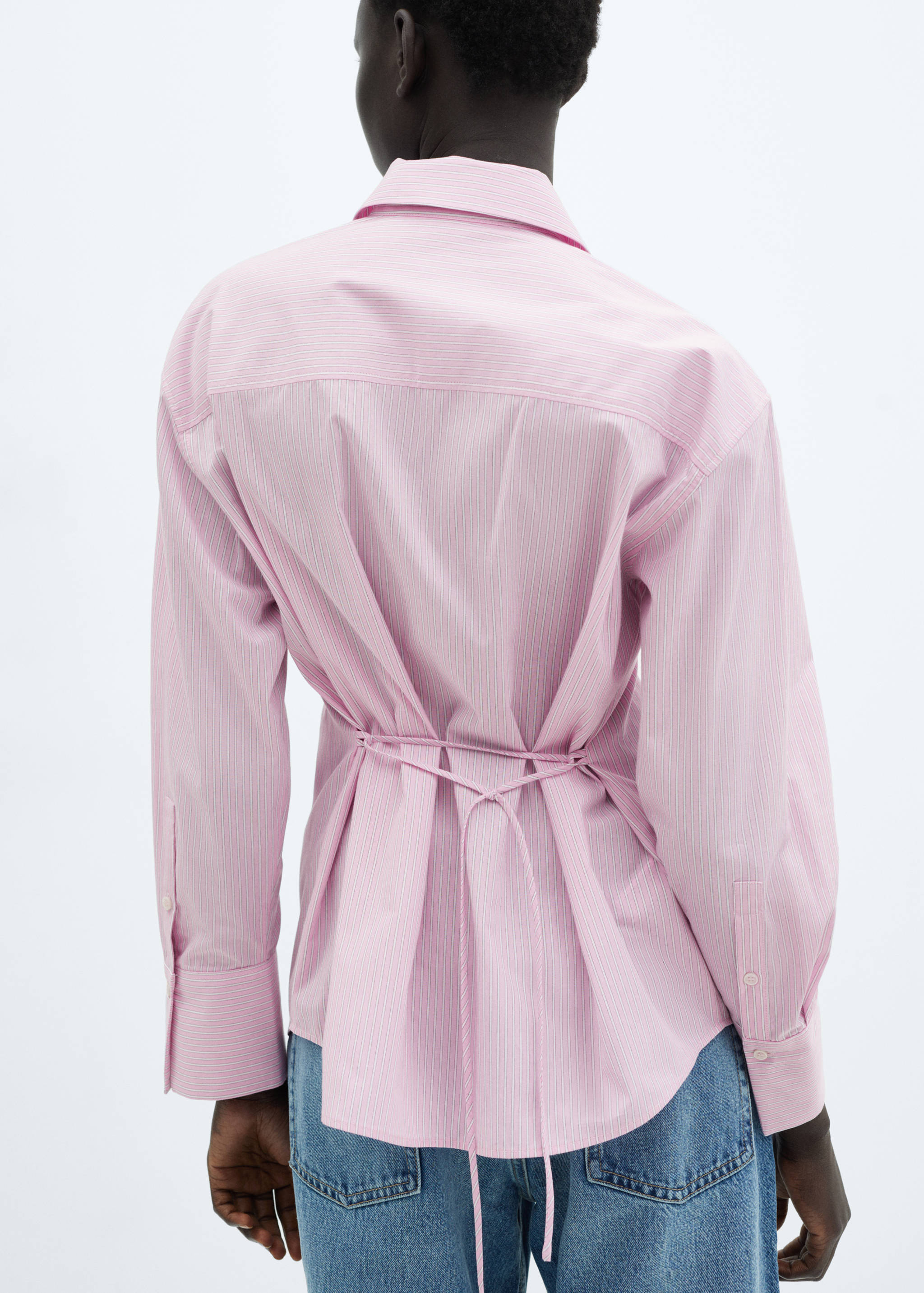 Πουκάμισο ριγέ με φιόγκο - Πίσω όψη προϊόντος