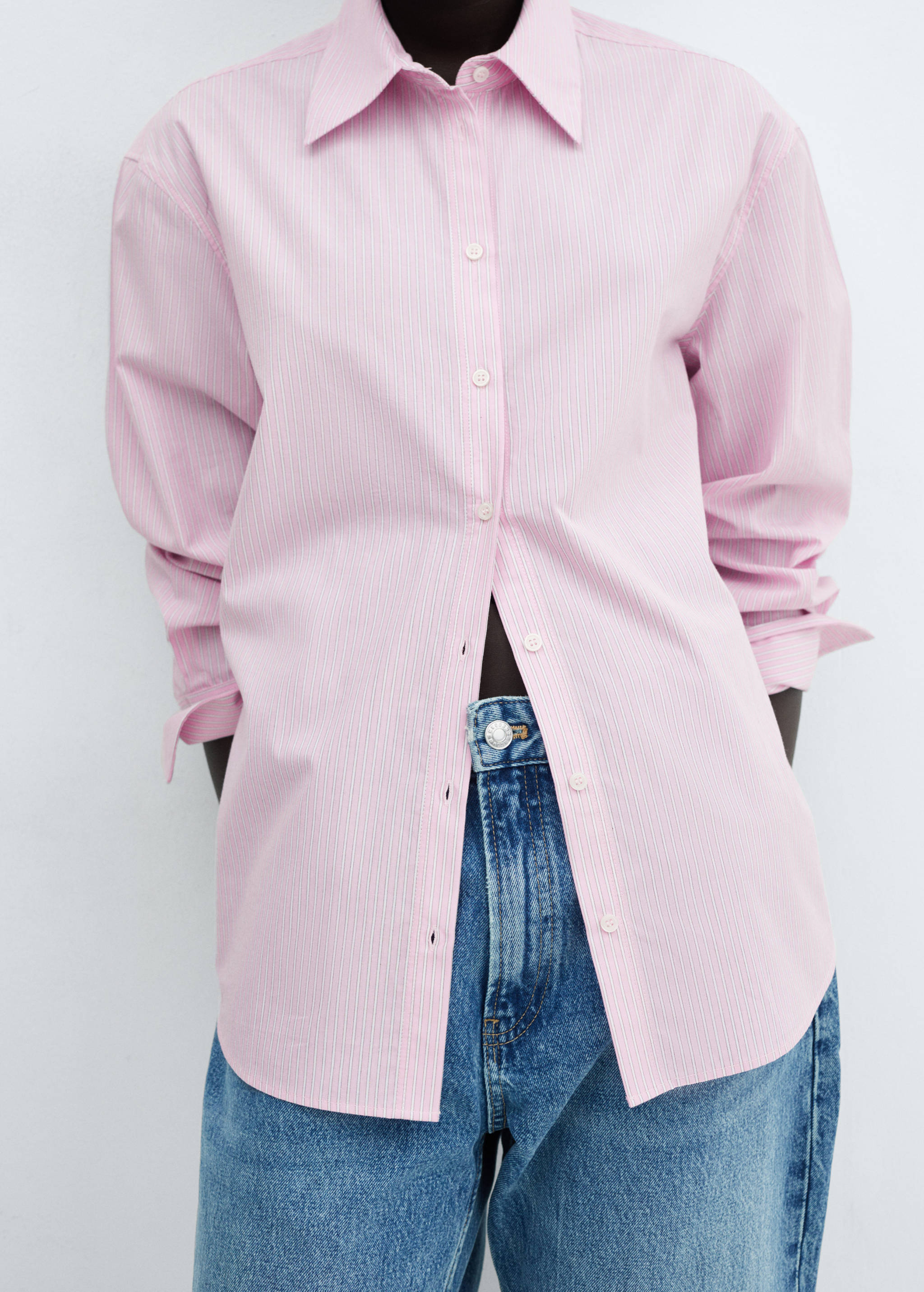 Πουκάμισο ριγέ με φιόγκο - Λεπτομέρεια του προϊόντος 6