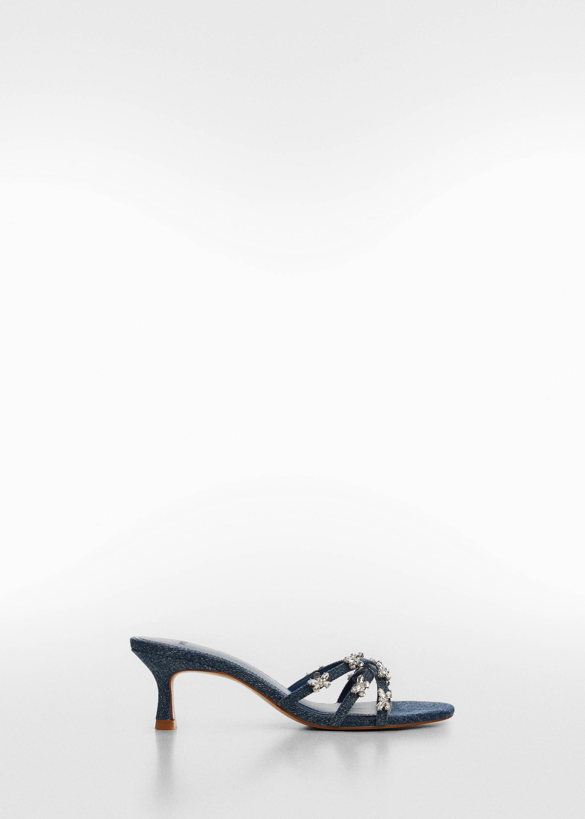 Heeled denim sandals - Article without model