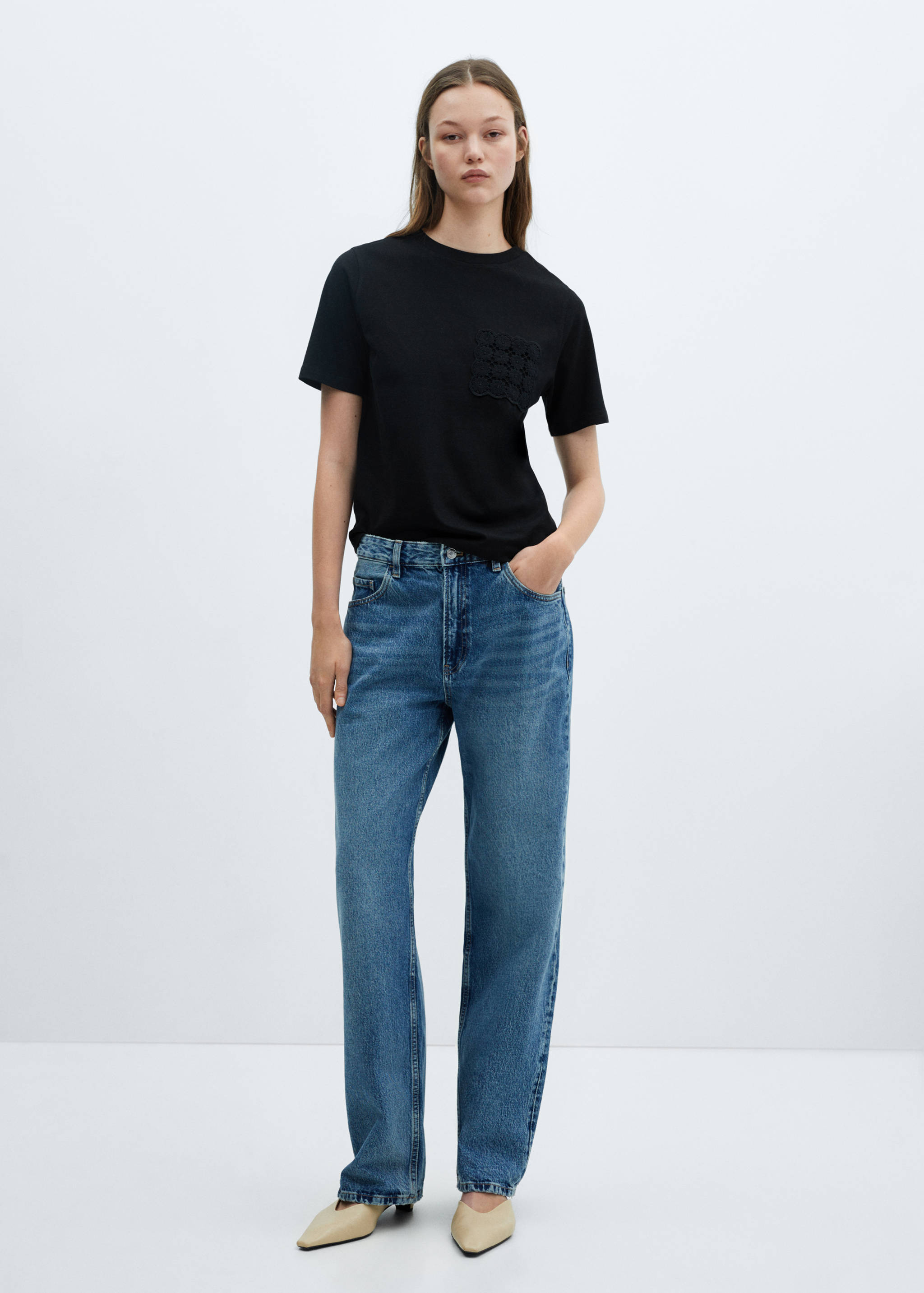 Camiseta bolsillo crochet - Plano general