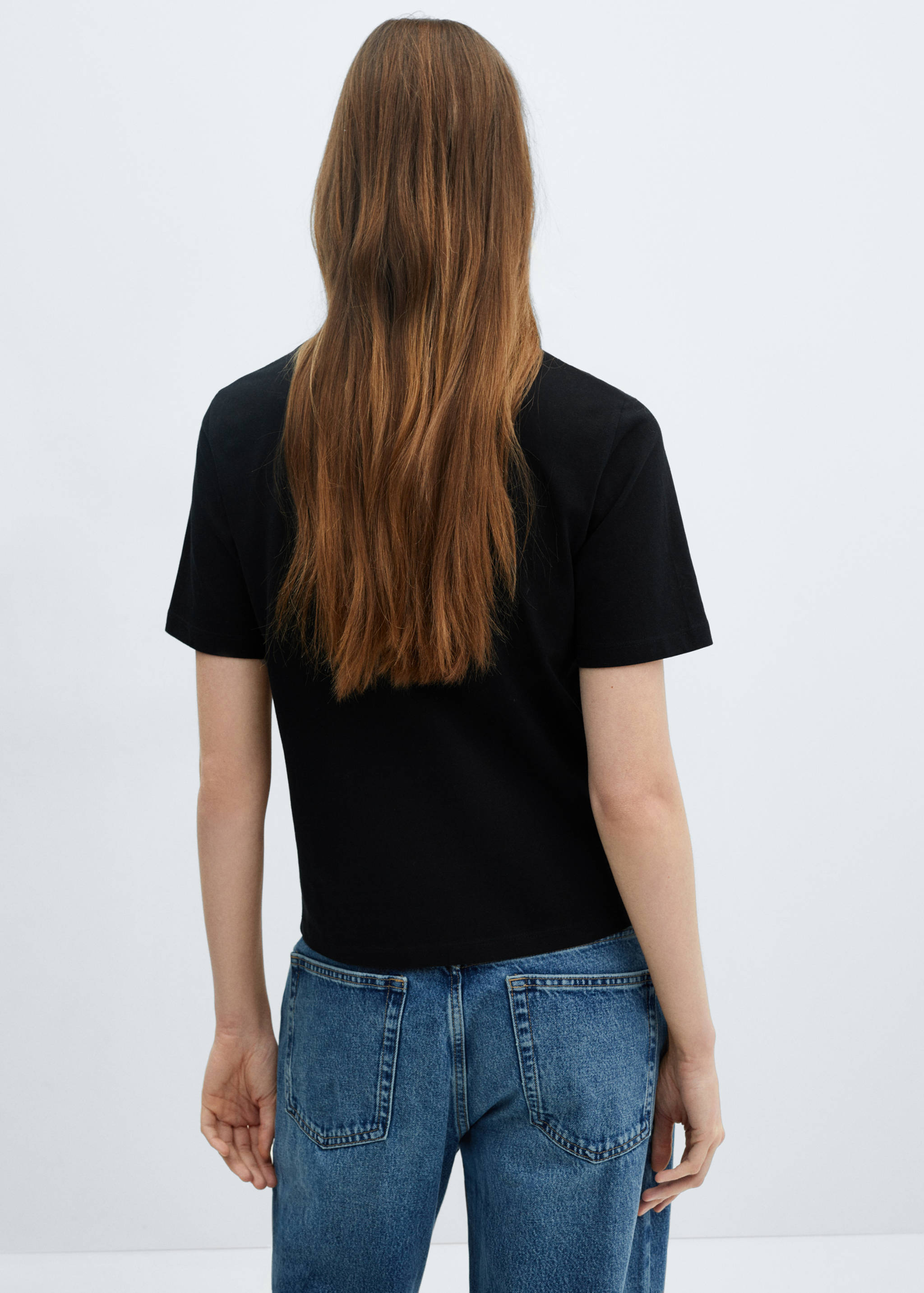 Camiseta bolsillo crochet - Reverso del artículo