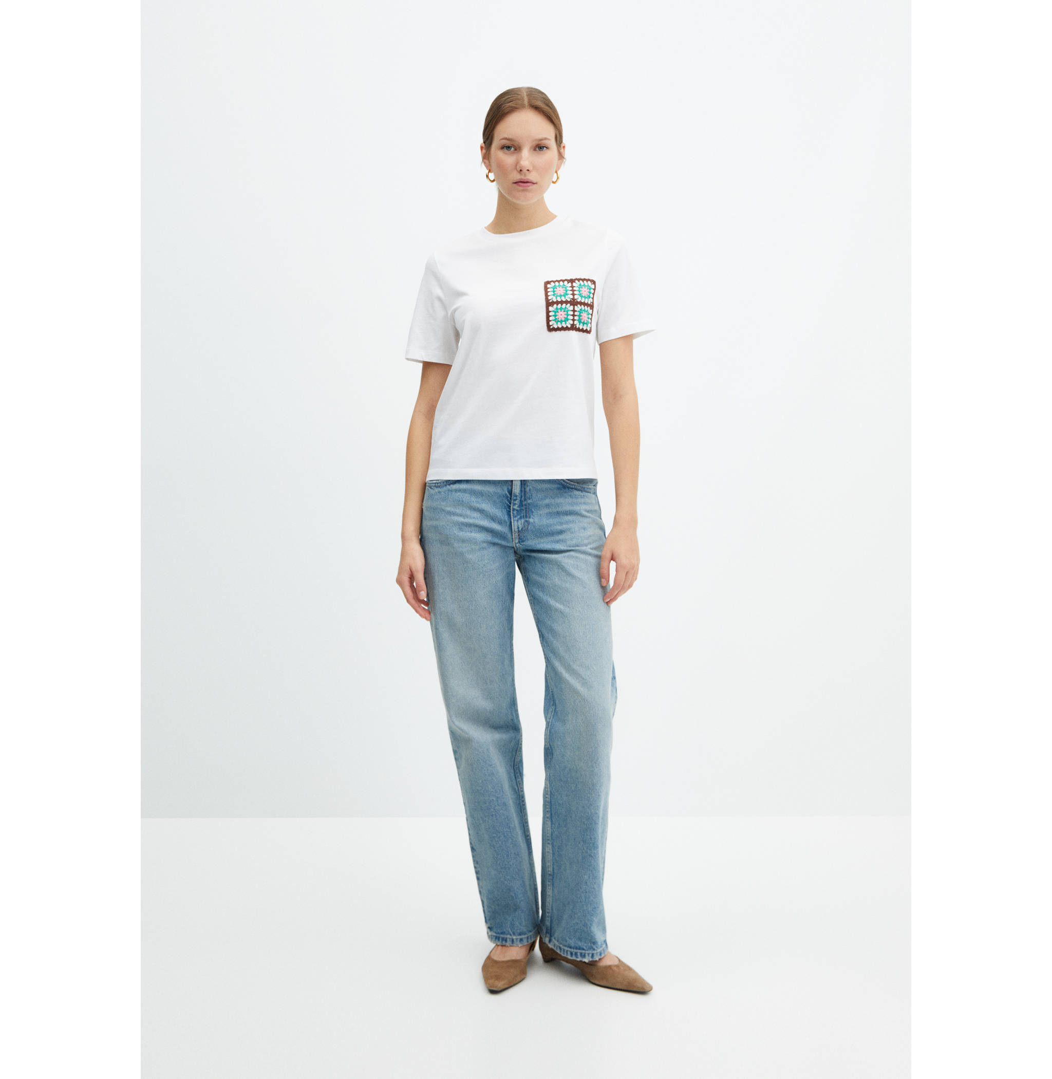 T-shirt poche crochet - Plan général