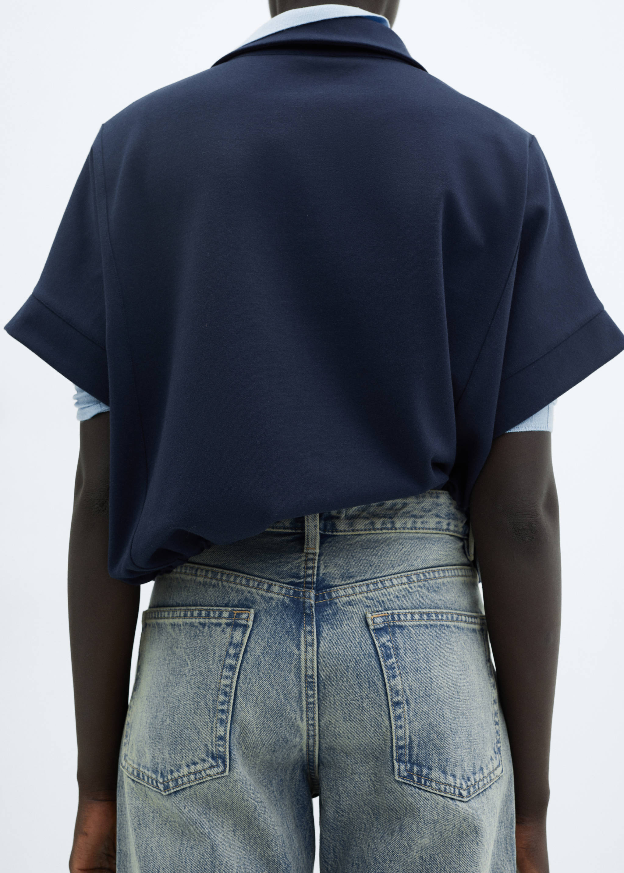 Mid-rise straight jeans - Details of the article 4