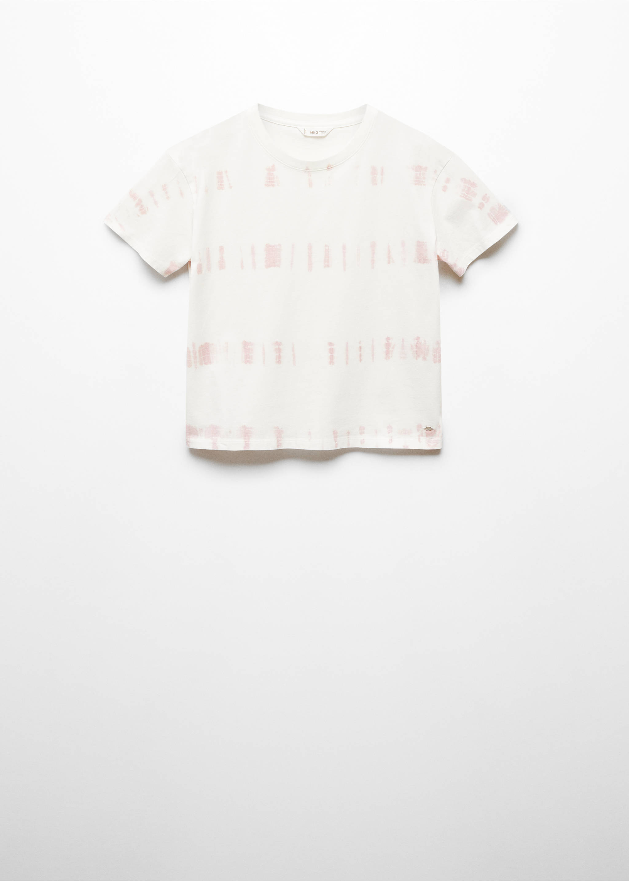 T-shirt manches courtes tie and dye - Article sans modèle, Blanc cassé. Ref: 67015995-00.