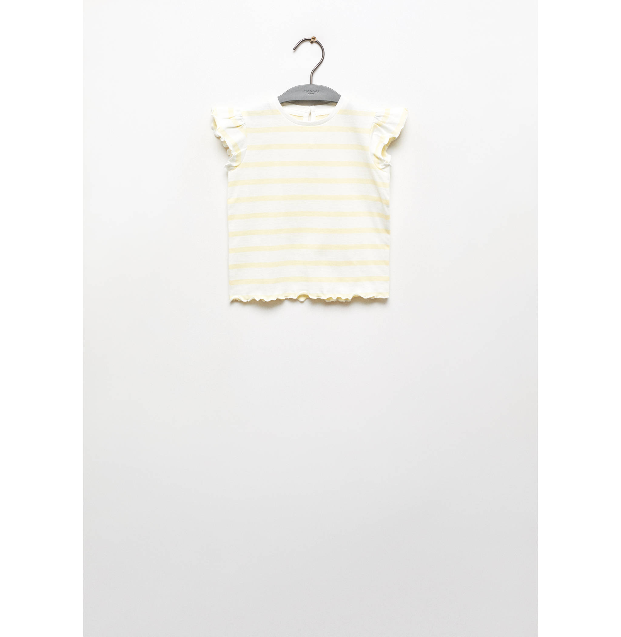 Ruffled striped t-shirt - Article without model