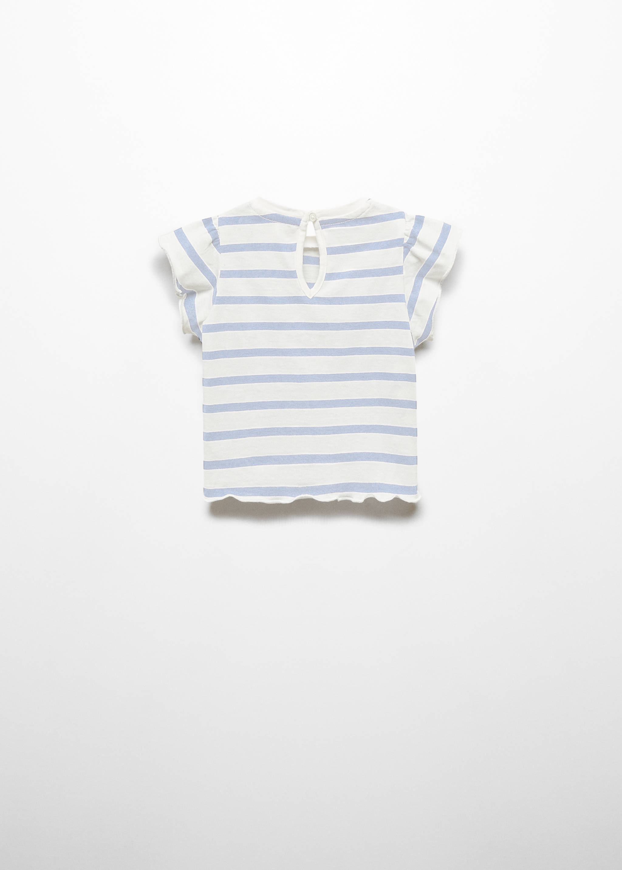 Ruffled striped t-shirt - Reverse of the article