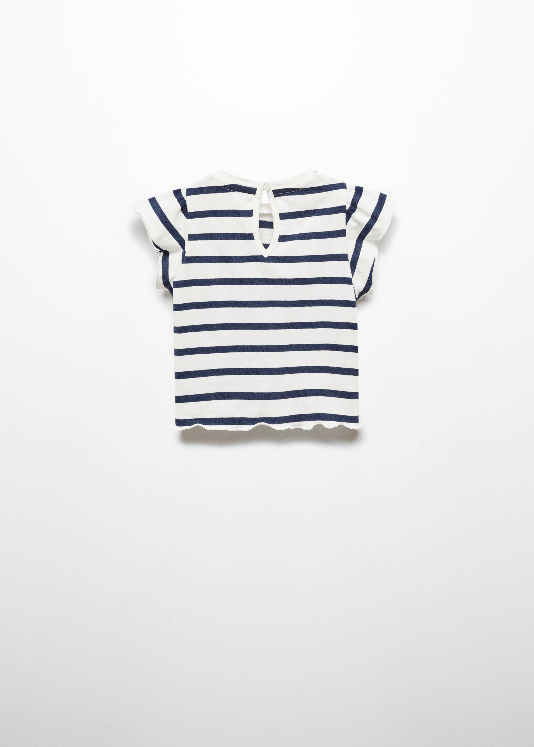 Ruffled striped t-shirt - Reverse of the article
