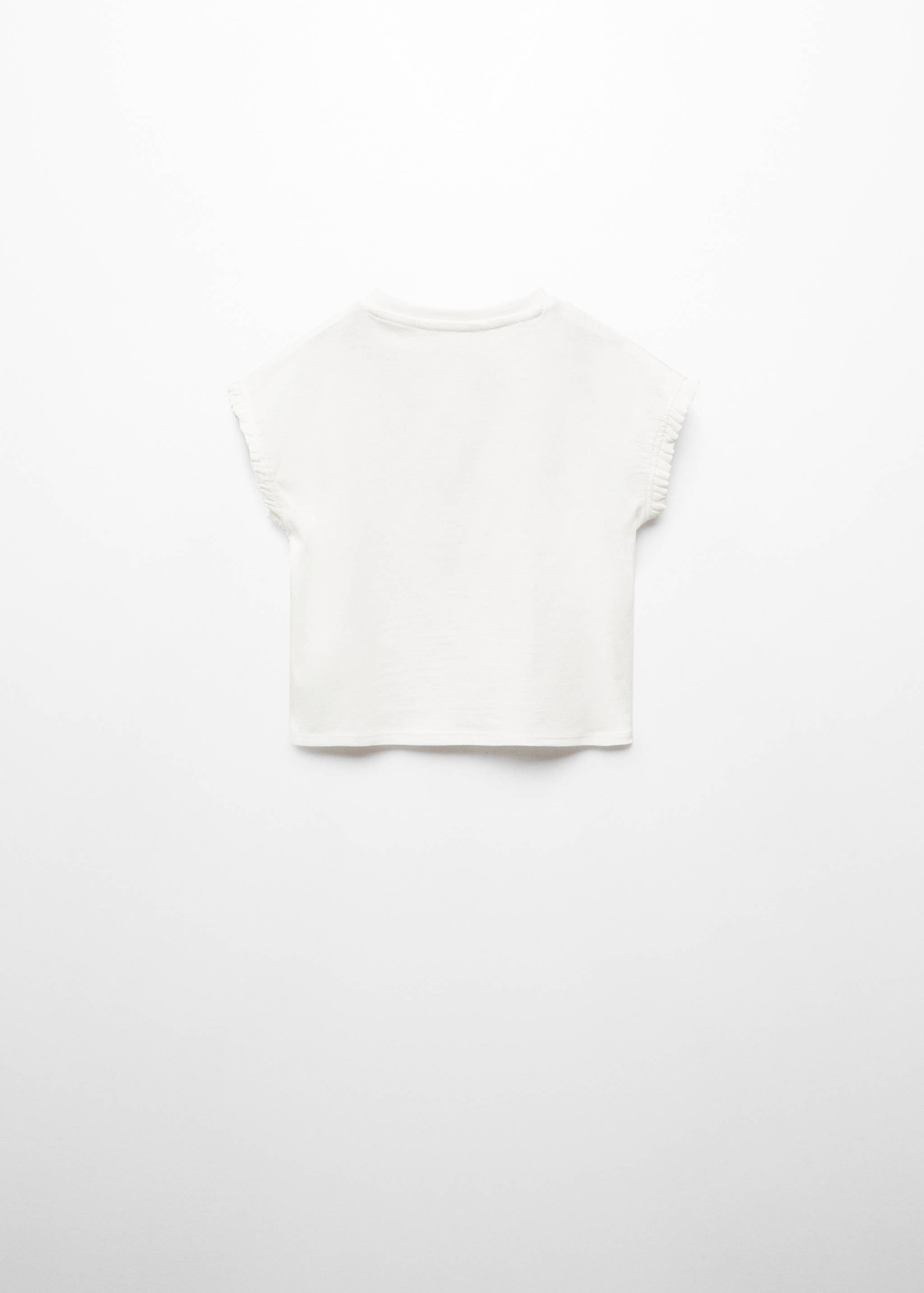 Mönstrad t-shirt med fransar - Artikelns baksida