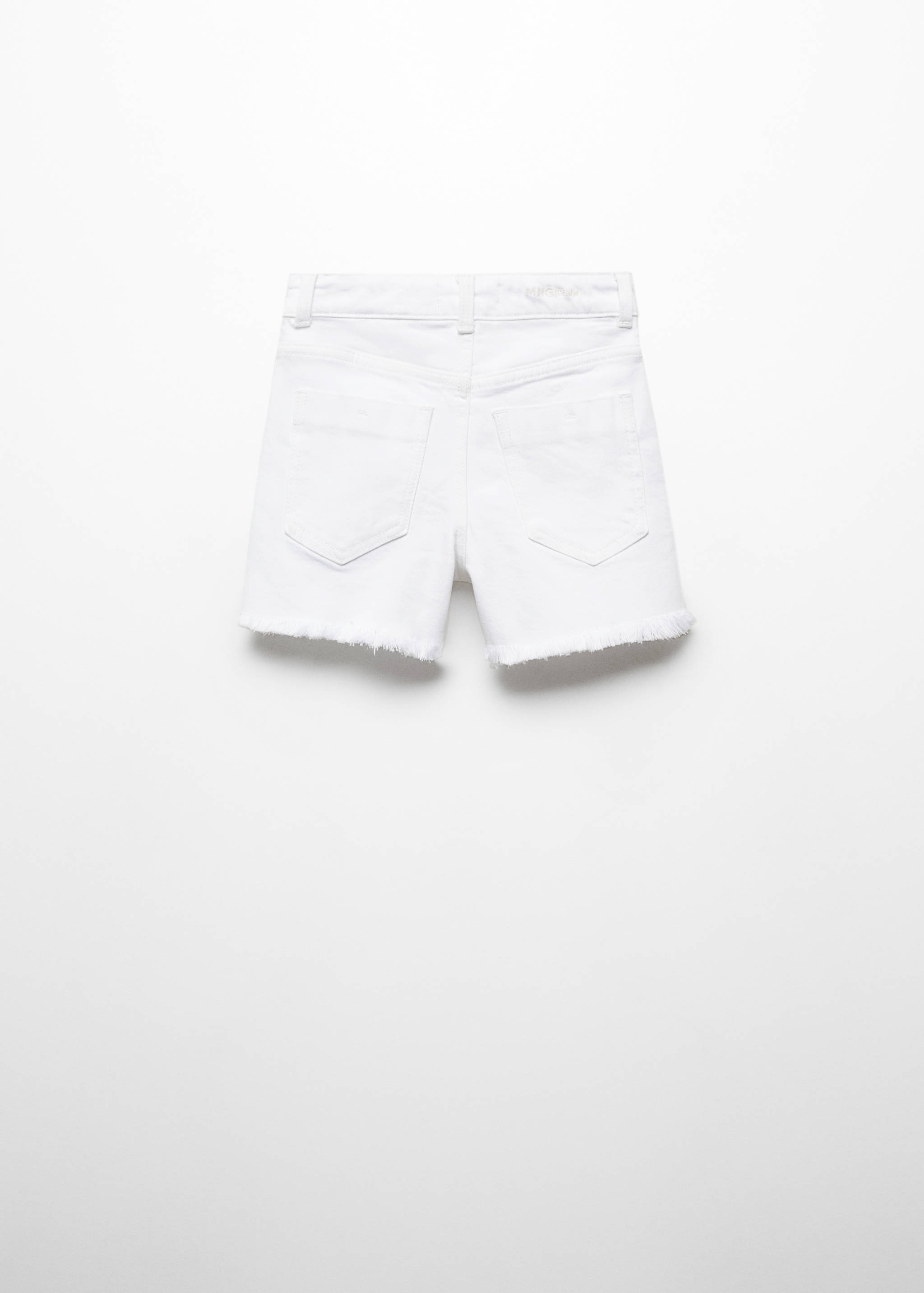 Jeans-Shorts mit Knöpfen - Rückseite des Artikels