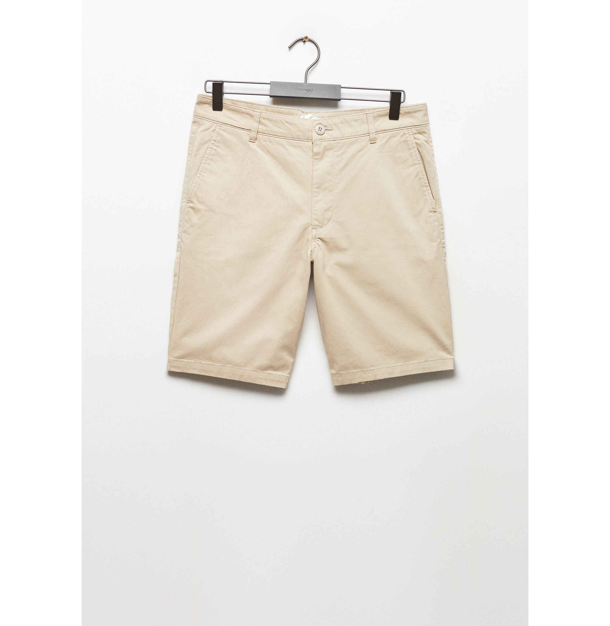 Slim fit cotton Bermuda shorts - Article without model